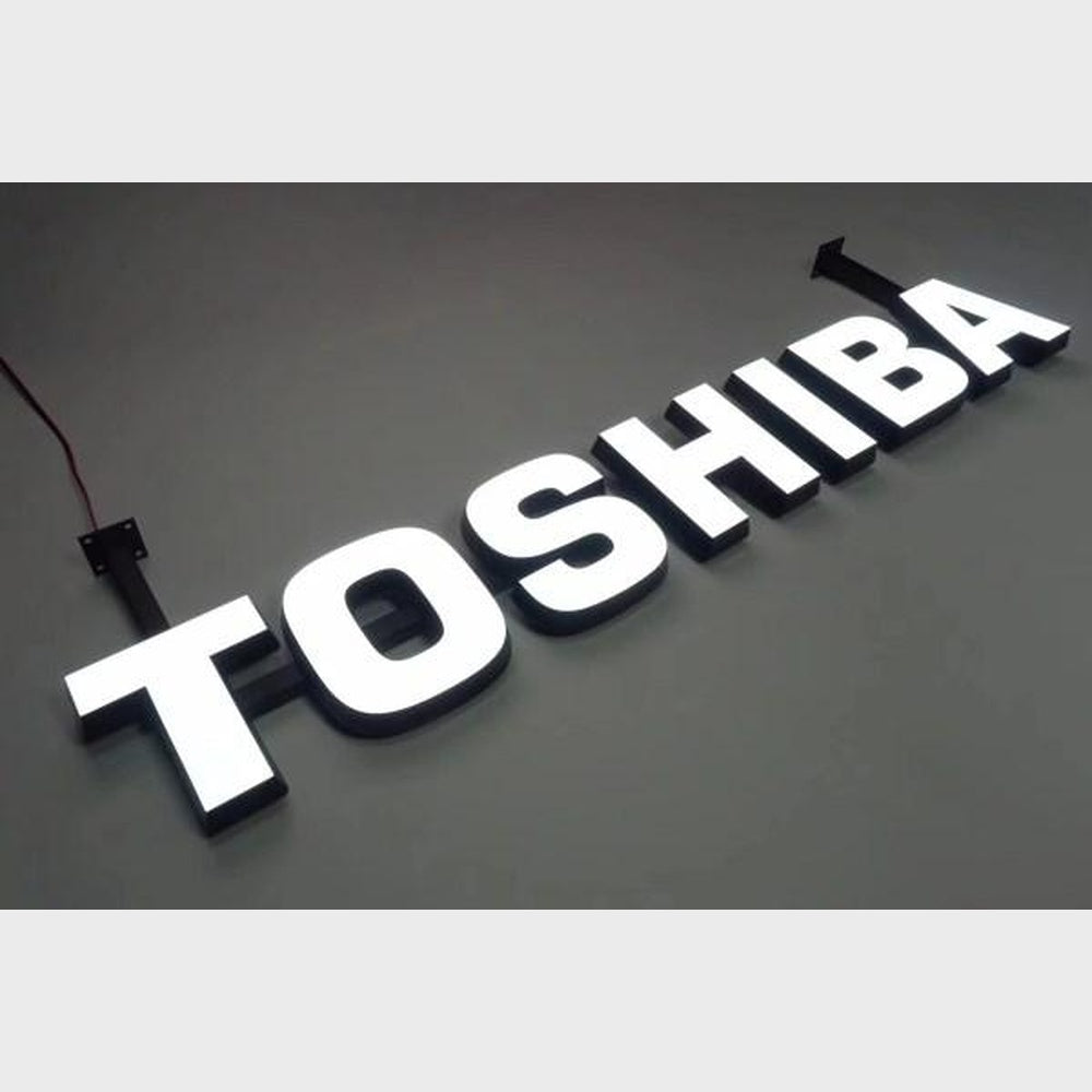 Toshiba 3D Frontlit Channel Letters Led Light Sign