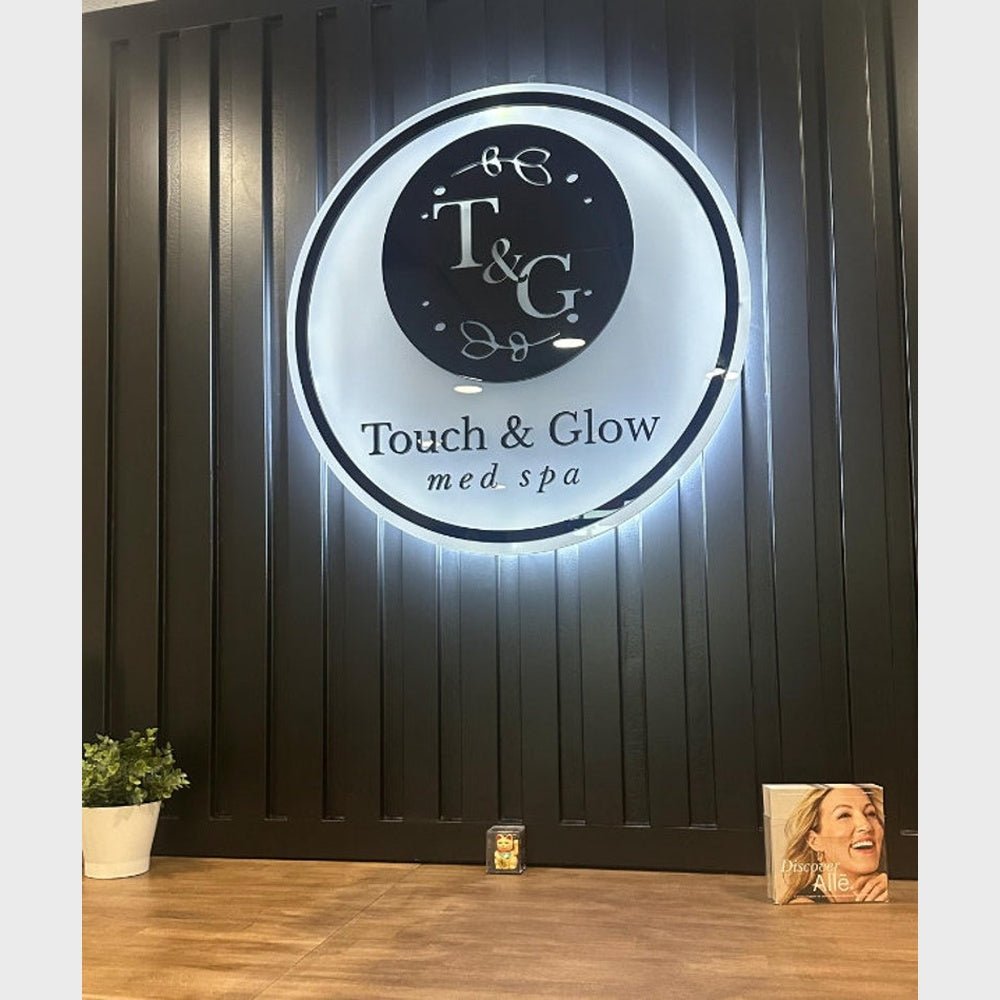 Touch And Glow Med Spa Acrylic Business Logo Sign - Shineneon