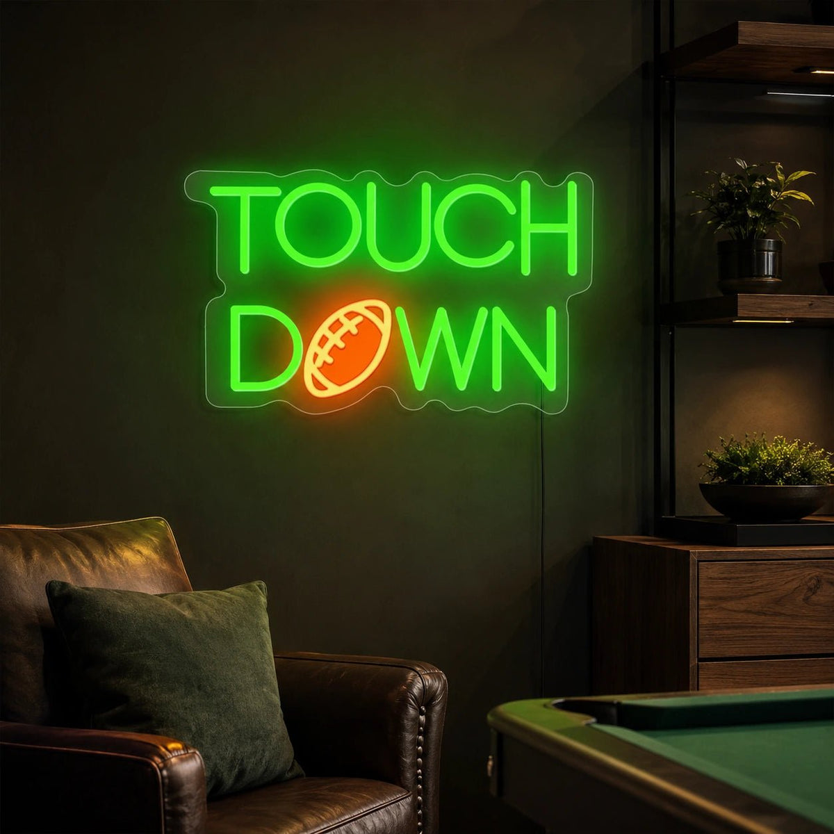 Touch Down Football LED Neon Sign - Shineneon