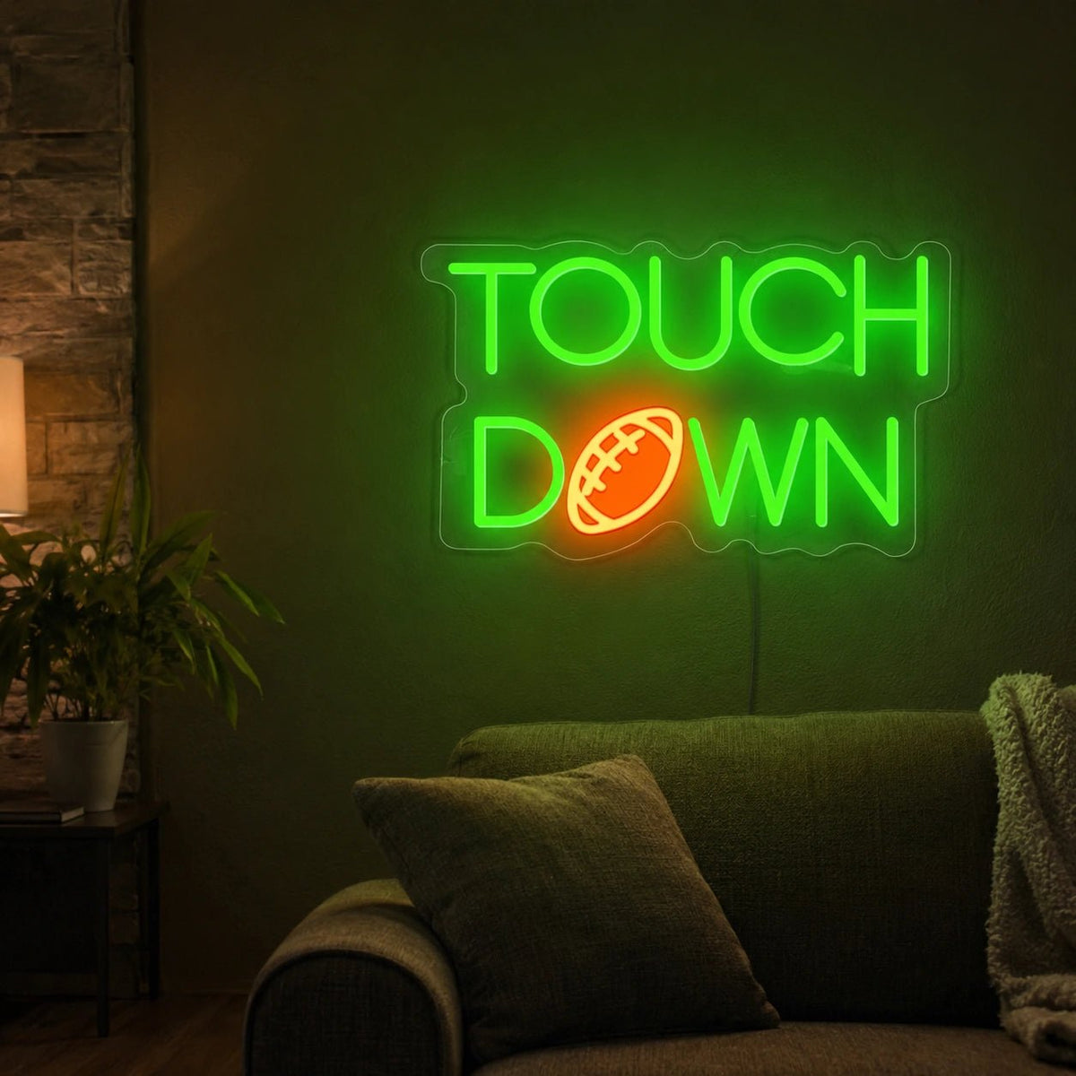 Touch Down Football LED Neon Sign - Shineneon