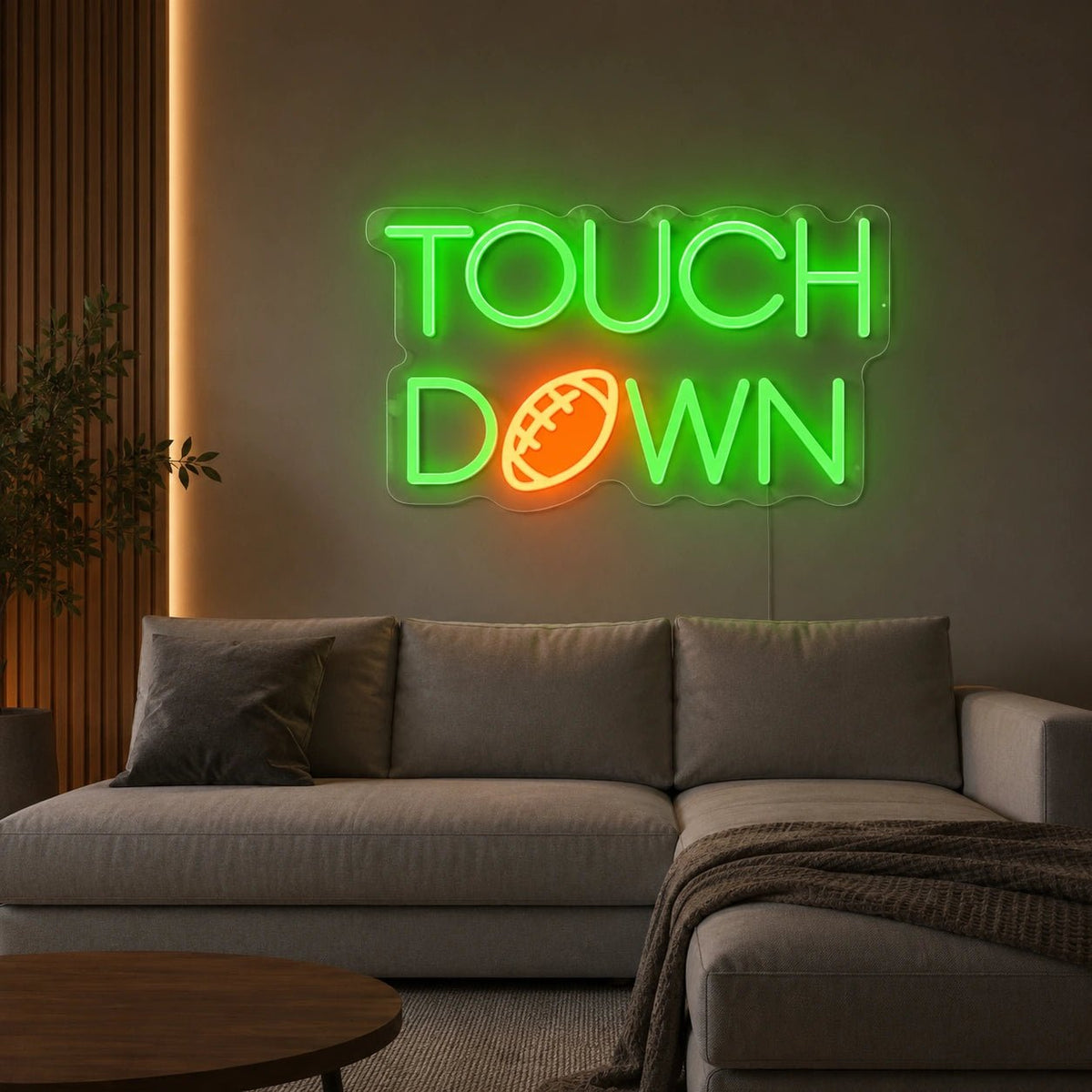 Touch Down Football LED Neon Sign - Shineneon
