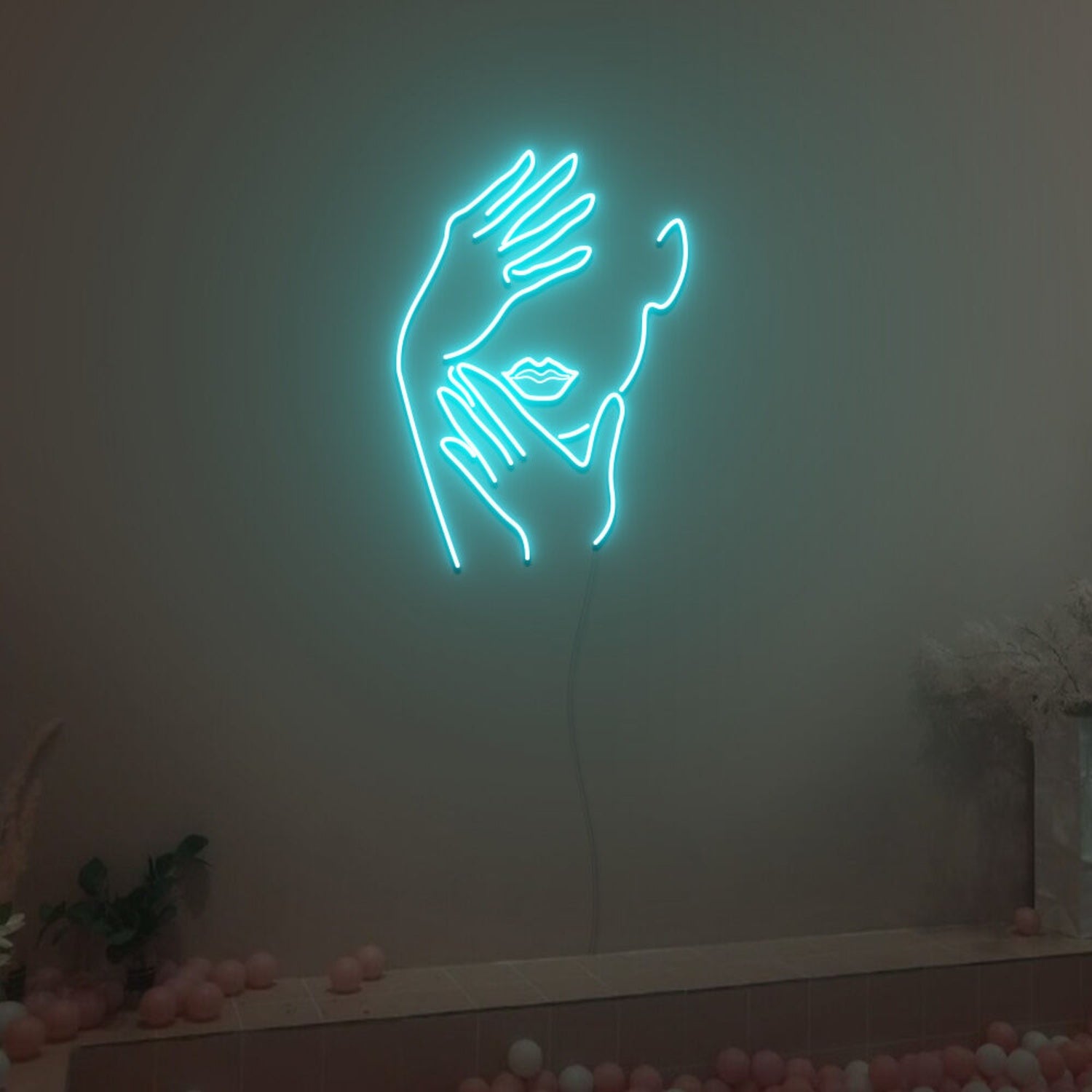 Touch Face Neon Sign Fashion Led Neon Sign For Home Party | Shineneon