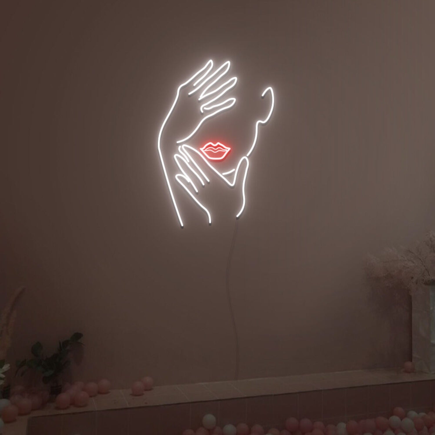 Touch Face Neon Sign Fashion Led Neon Sign For Home Party | Shineneon