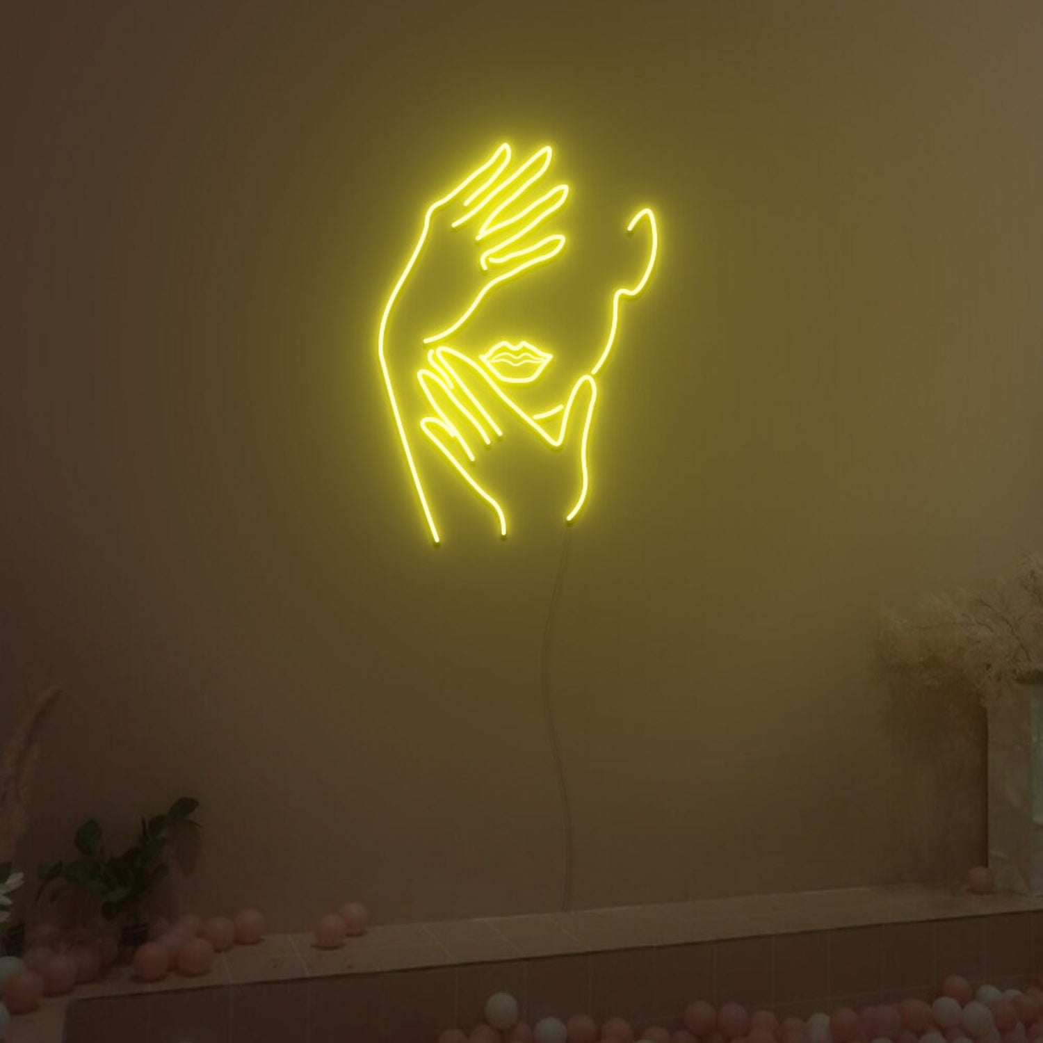 Touch Face Neon Sign Fashion Led Neon Sign For Home Party | Shineneon