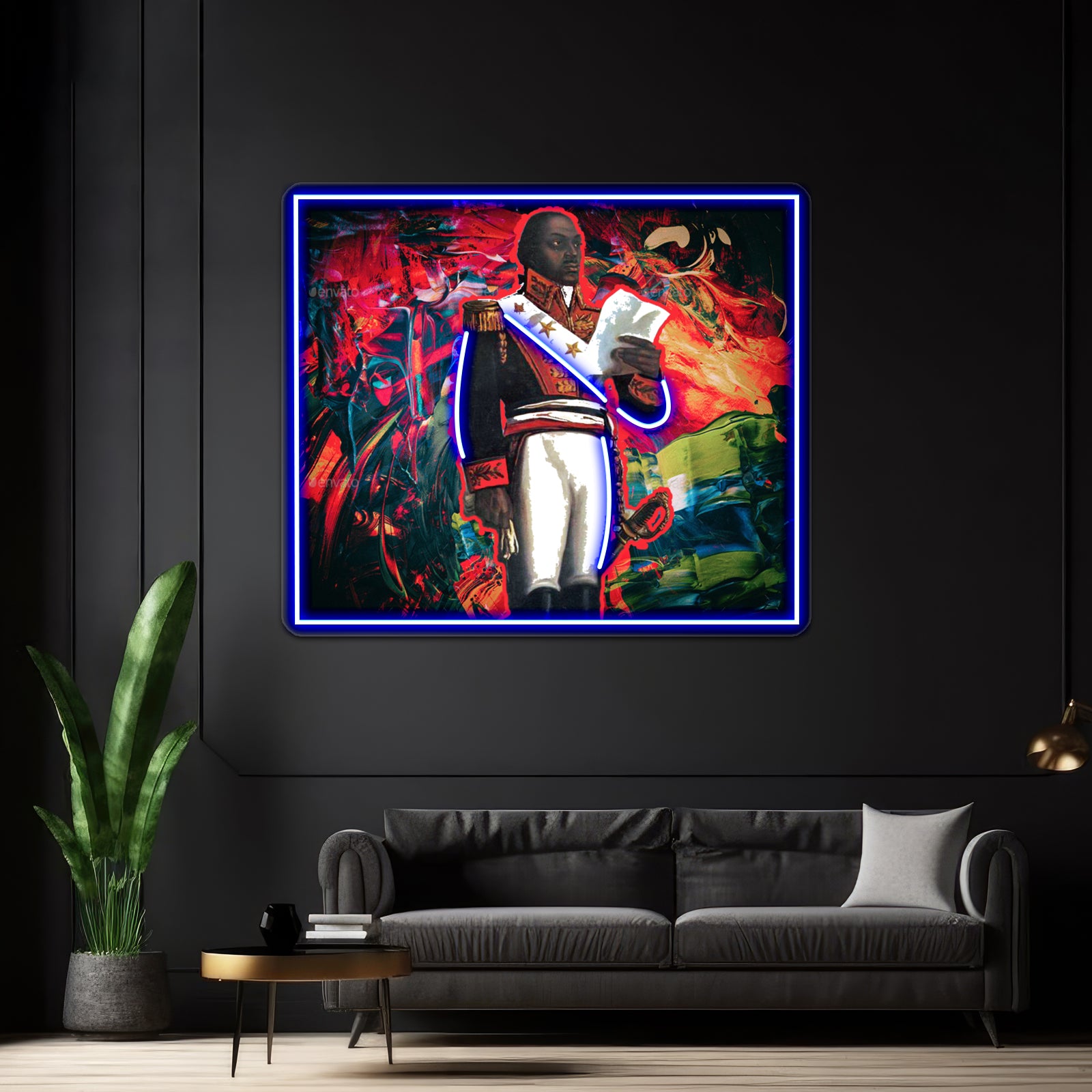 Toussaint Louverture Abstract Wall Artwork Neon Signs | Shineneon