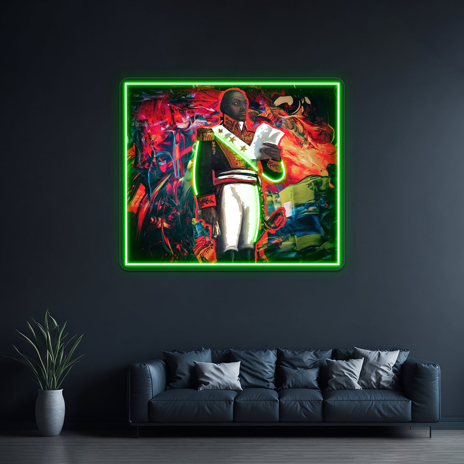 Toussaint Louverture Abstract Wall Artwork Neon Signs | Shineneon