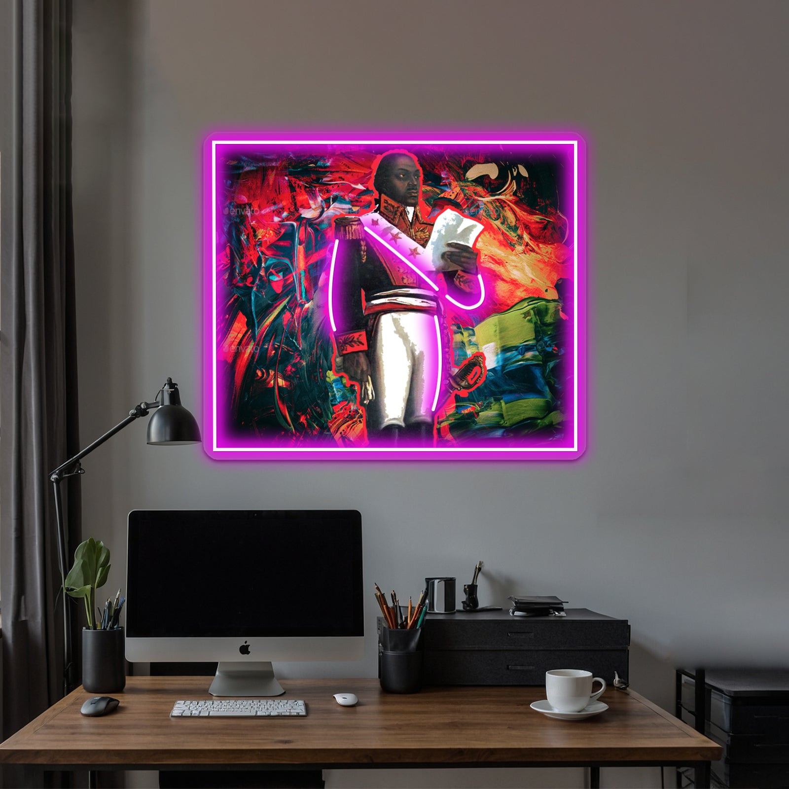 Toussaint Louverture Abstract Wall Artwork Neon Signs | Shineneon