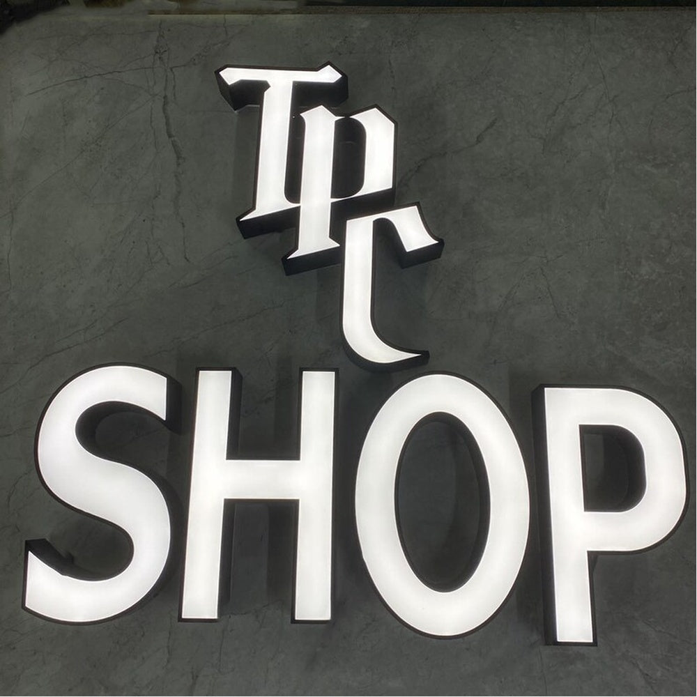 Tpc Shop 3D Frontlit And Backlit Channel Letter Led Light Sign - Shineneon