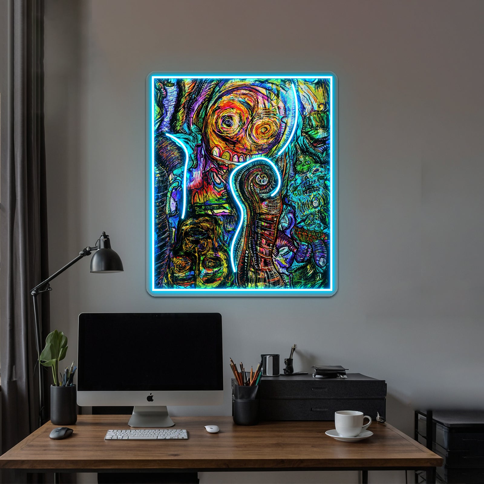 Traces Of Faces Wall Artwork Neon Signs | Shineneon