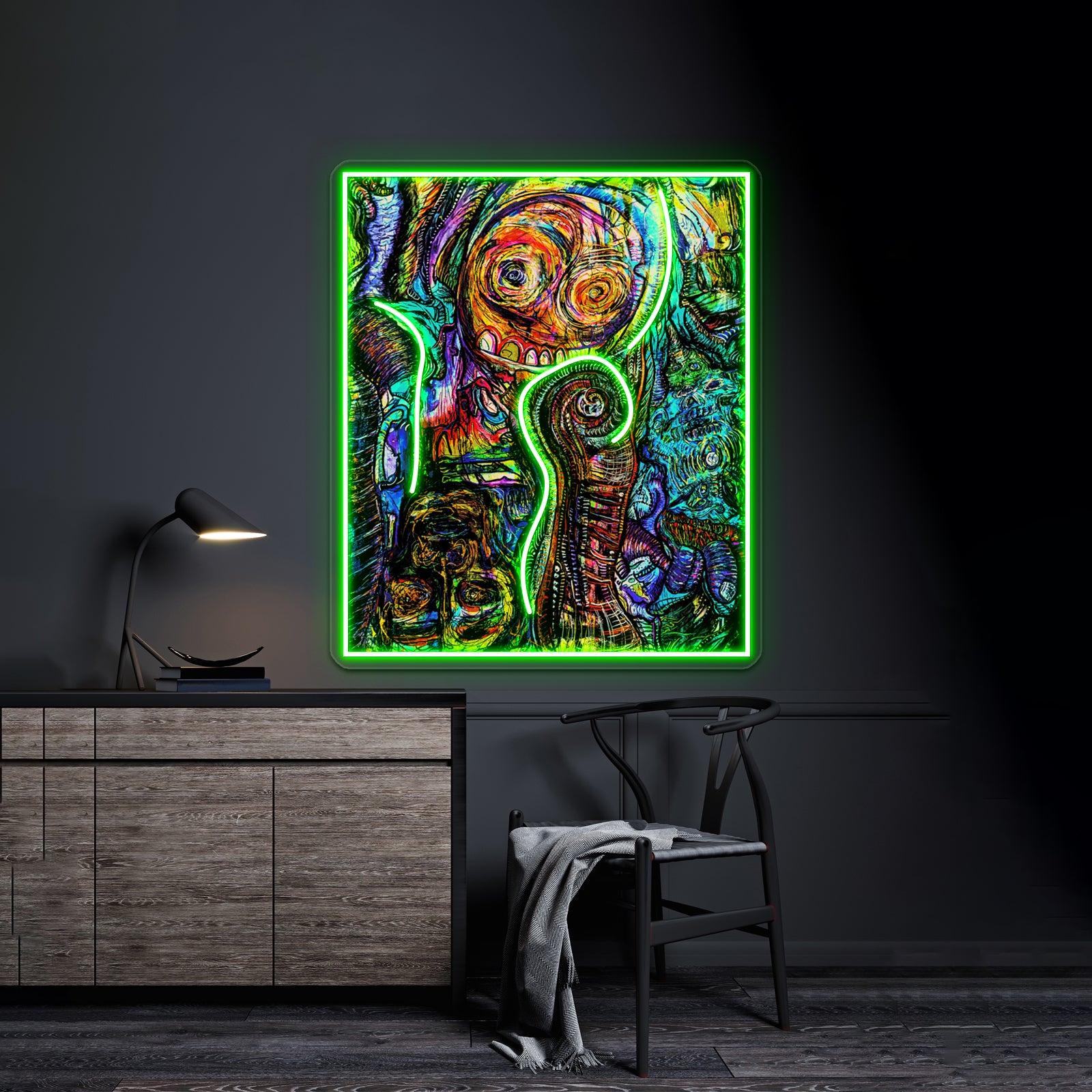 Traces Of Faces Wall Artwork Neon Signs | Shineneon