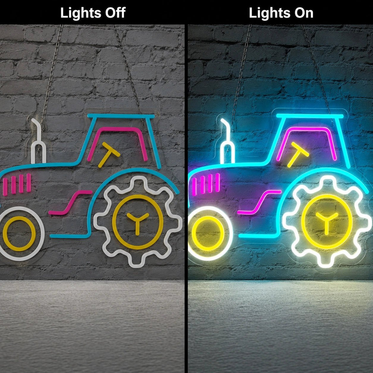 Tractor Gears LED Neon Sign - Shineneon
