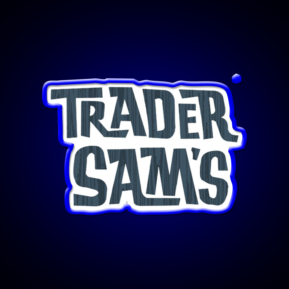 Trader Sams Cocktail Bar Decor Led Neon Sign Rgb Color - Size and dimension reference