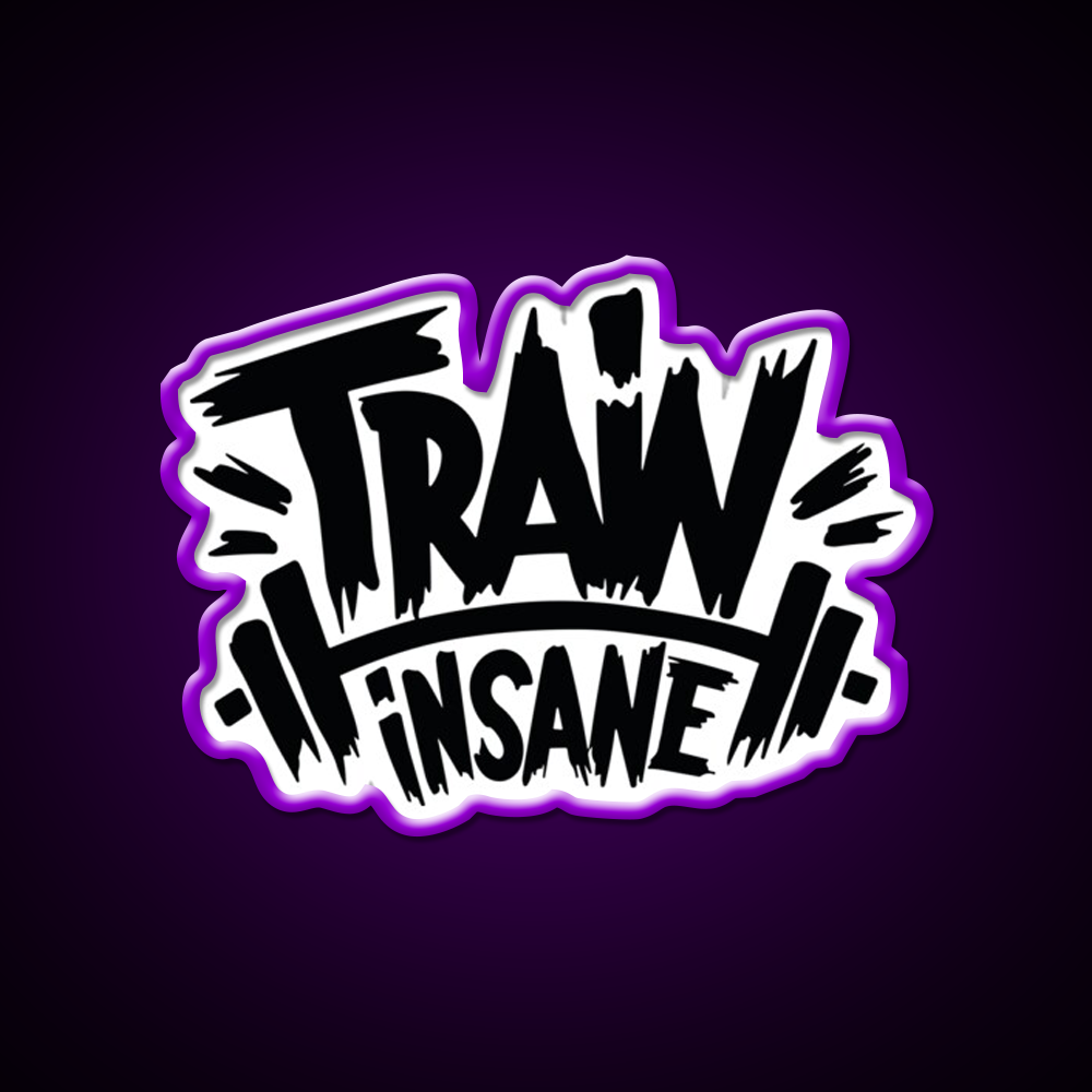 Train Insane Or Remain The Same Gym Fitness Led Neon Sign Rgb Color