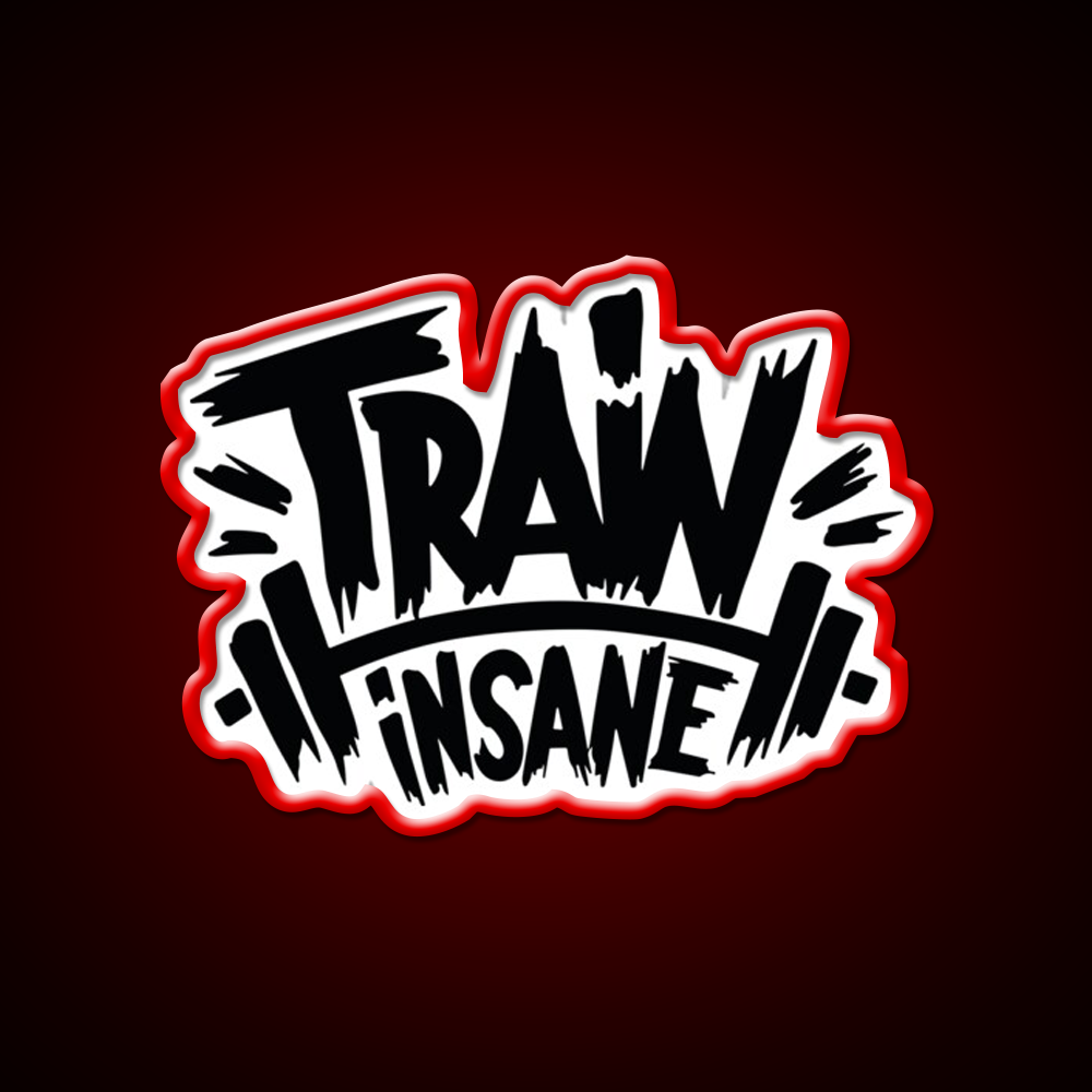 Train Insane Or Remain The Same Gym Fitness Led Neon Sign Rgb Color