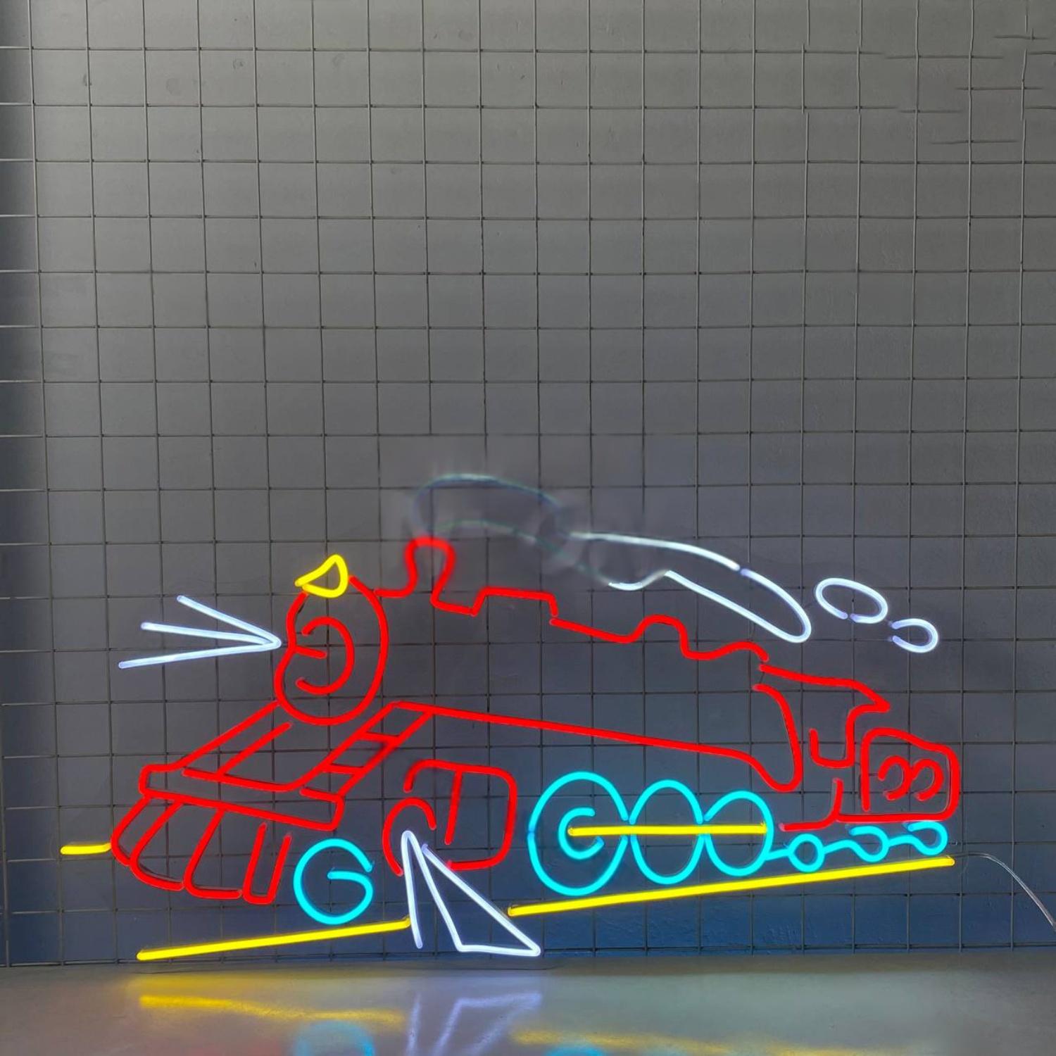Train Led Neon Sign For Train Station Decor | Shineneon
