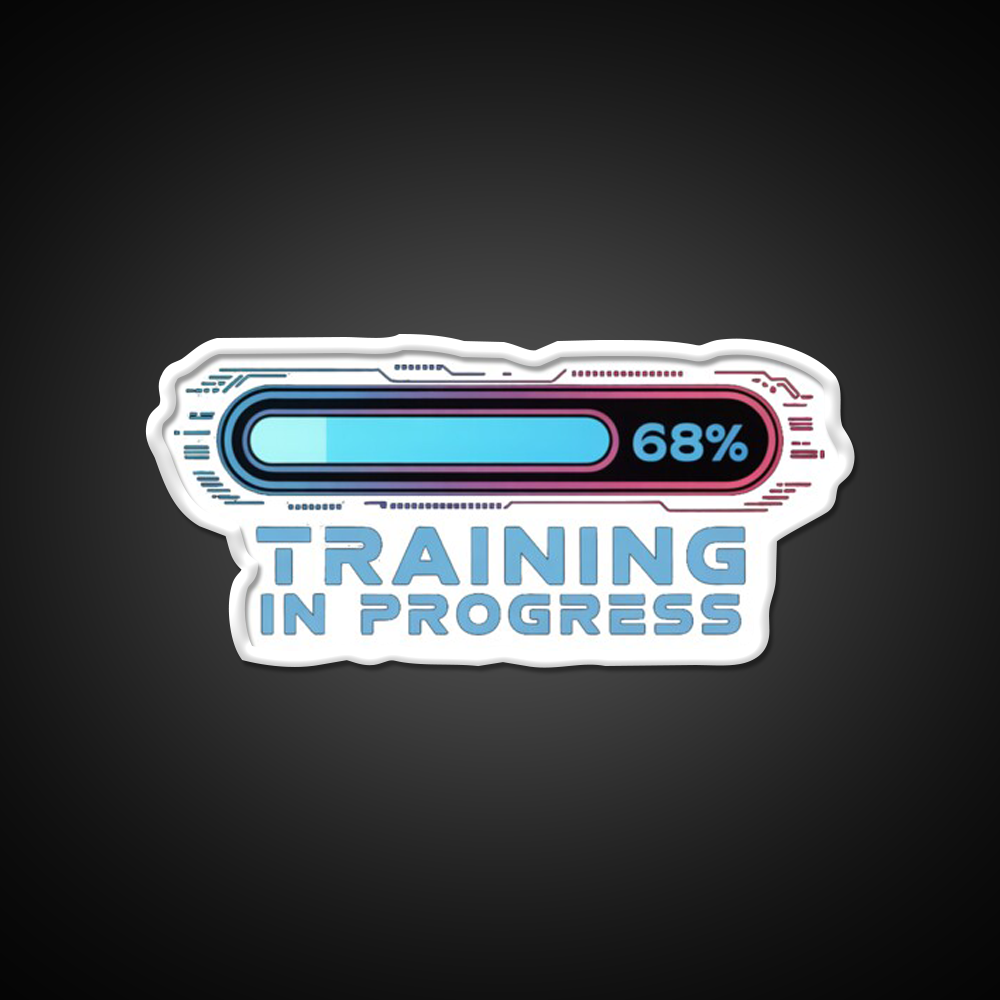 Training In Progress Ai Loading Man Cave Bar Led Neon Sign Rgb Color - LED neon sign view 11