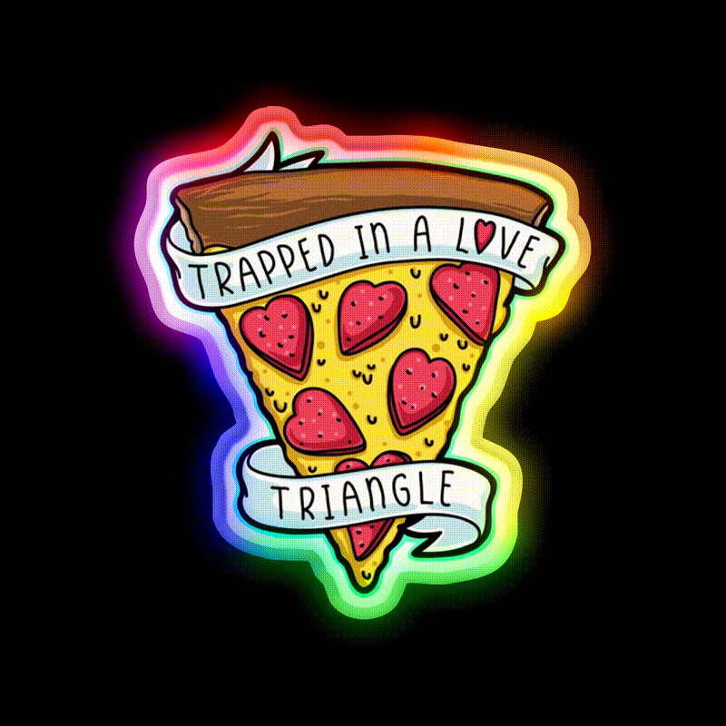 Trapped Fast Food Led Neon Sign For Burger Place Rgb Color - LED neon sign close-up detail
