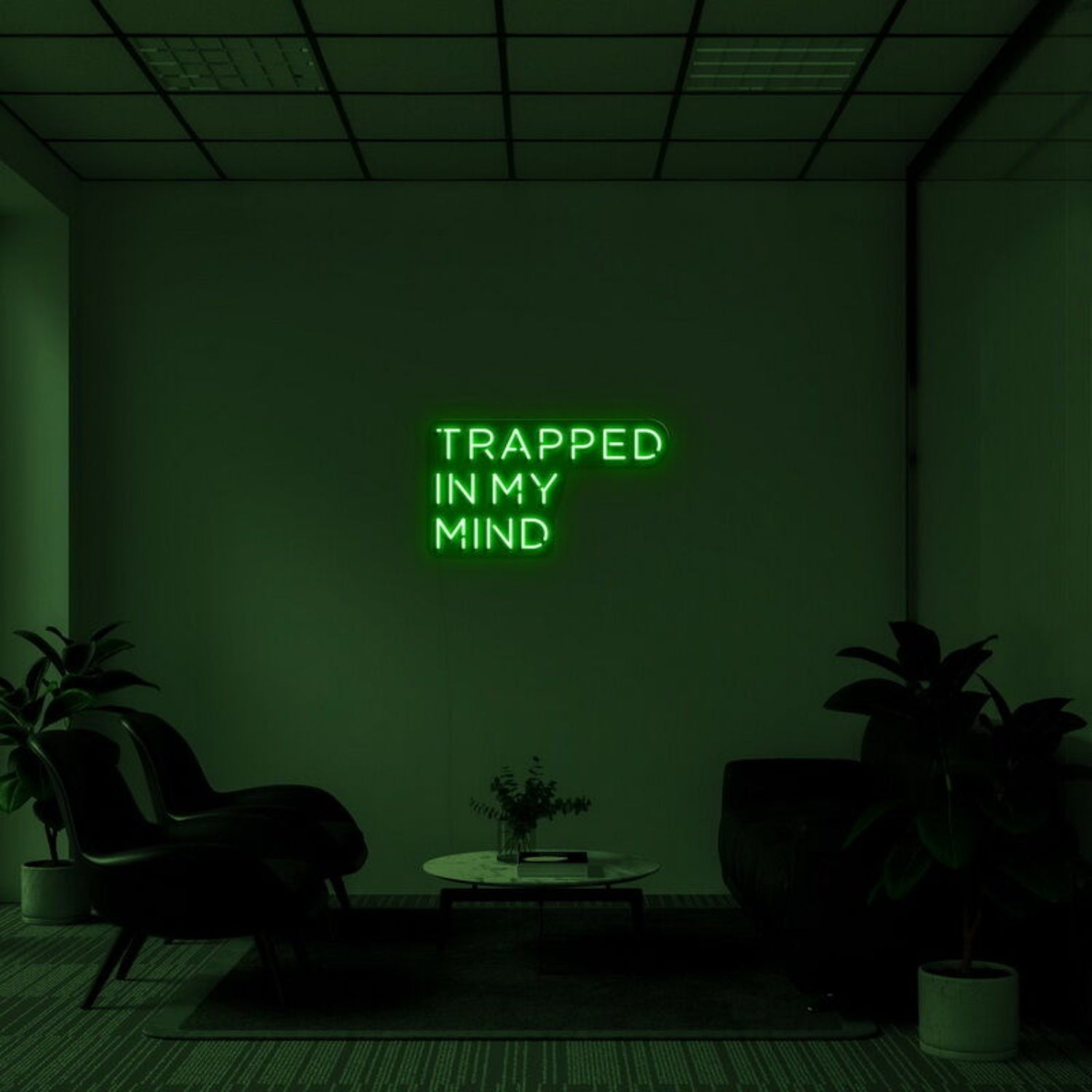 Trapped In My Mind Led Neon Sign Fartistic And Thoughtful Decor - Shineneon
