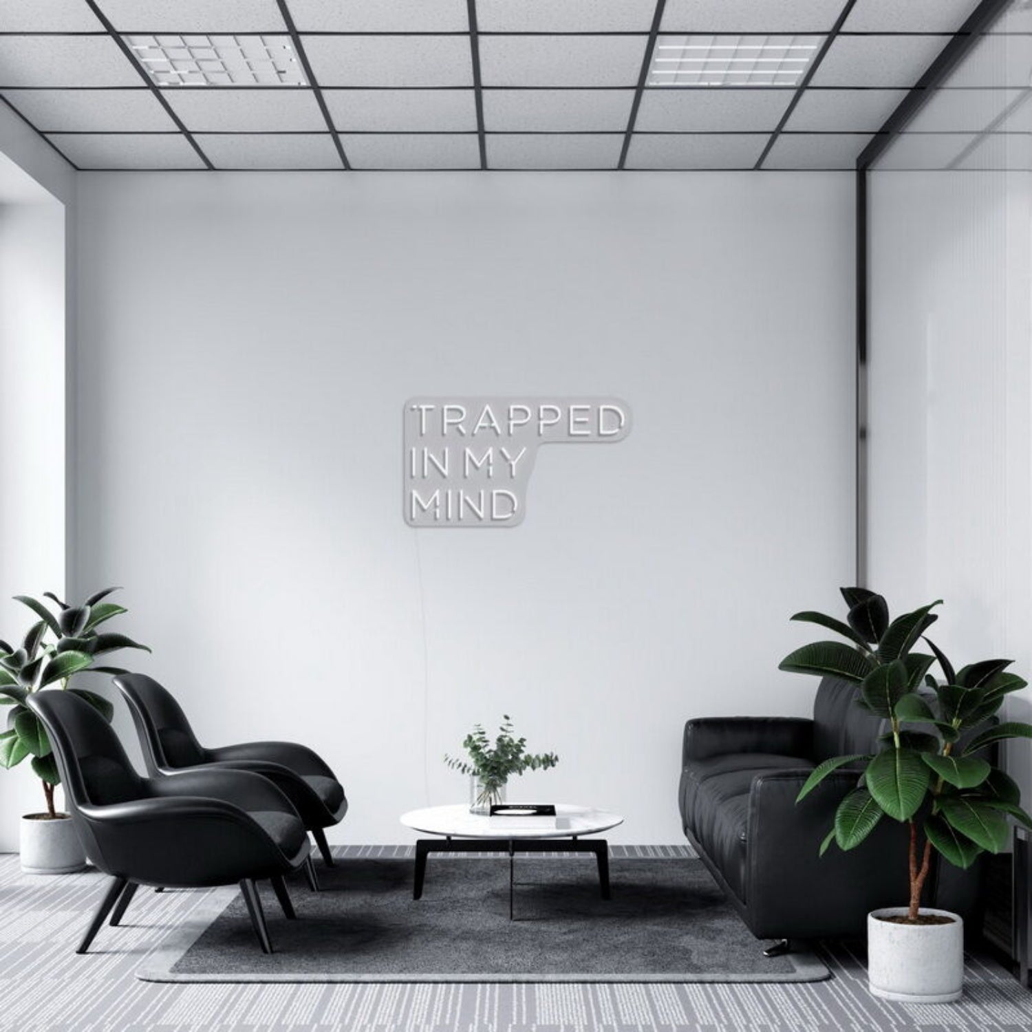 Trapped In My Mind Led Neon Sign Fartistic And Thoughtful Decor - Shineneon