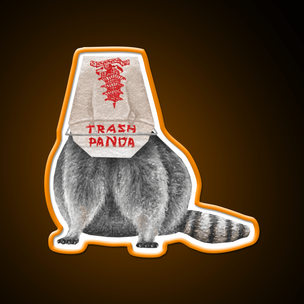 Trash Panda Led Neon Sign Chinese Food Rgb Color - Shineneon