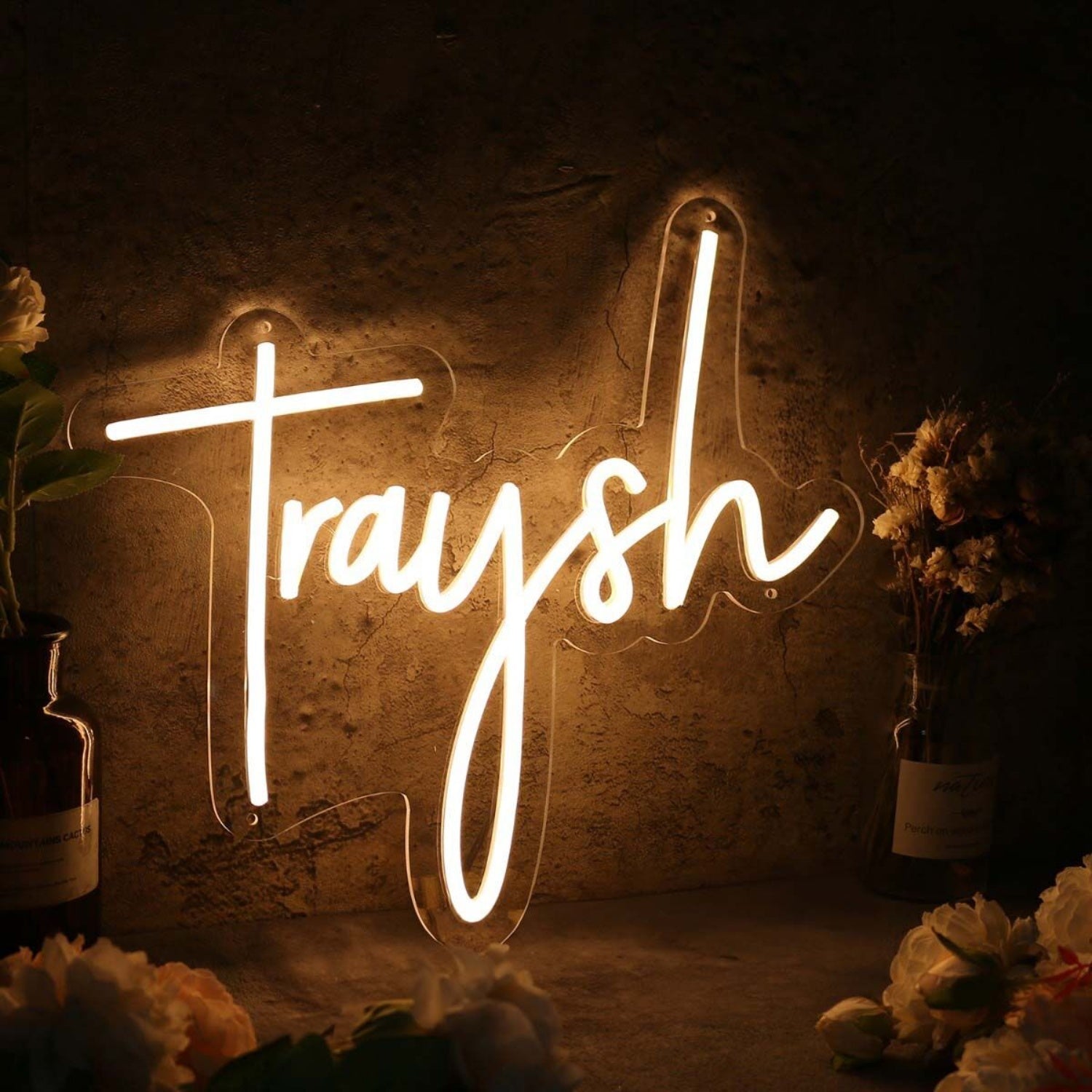 Traysh Yellow Led Neon Sign - Shineneon