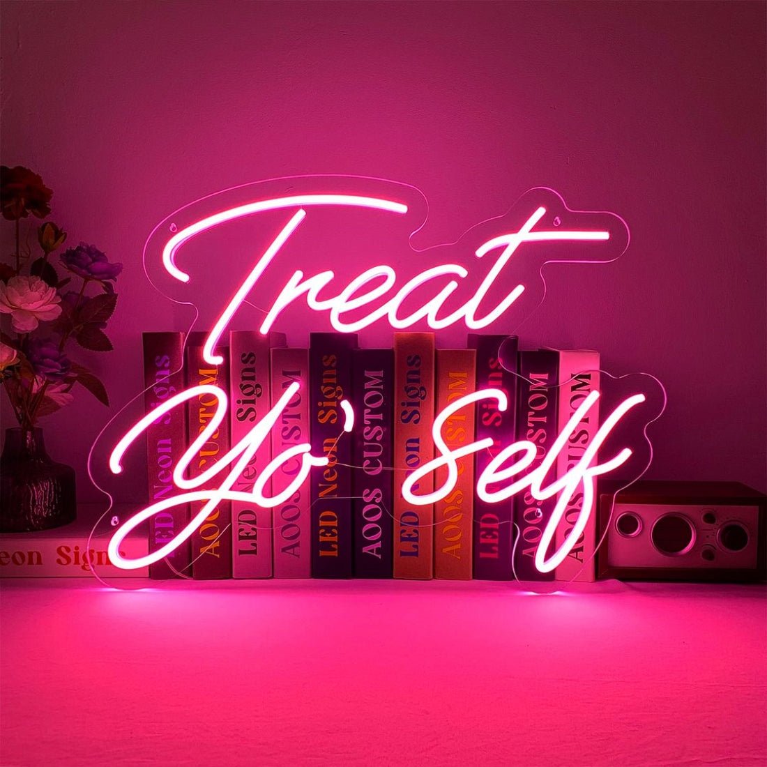 Treat Yo Self Led Sign Business Neon Signs - Shineneon
