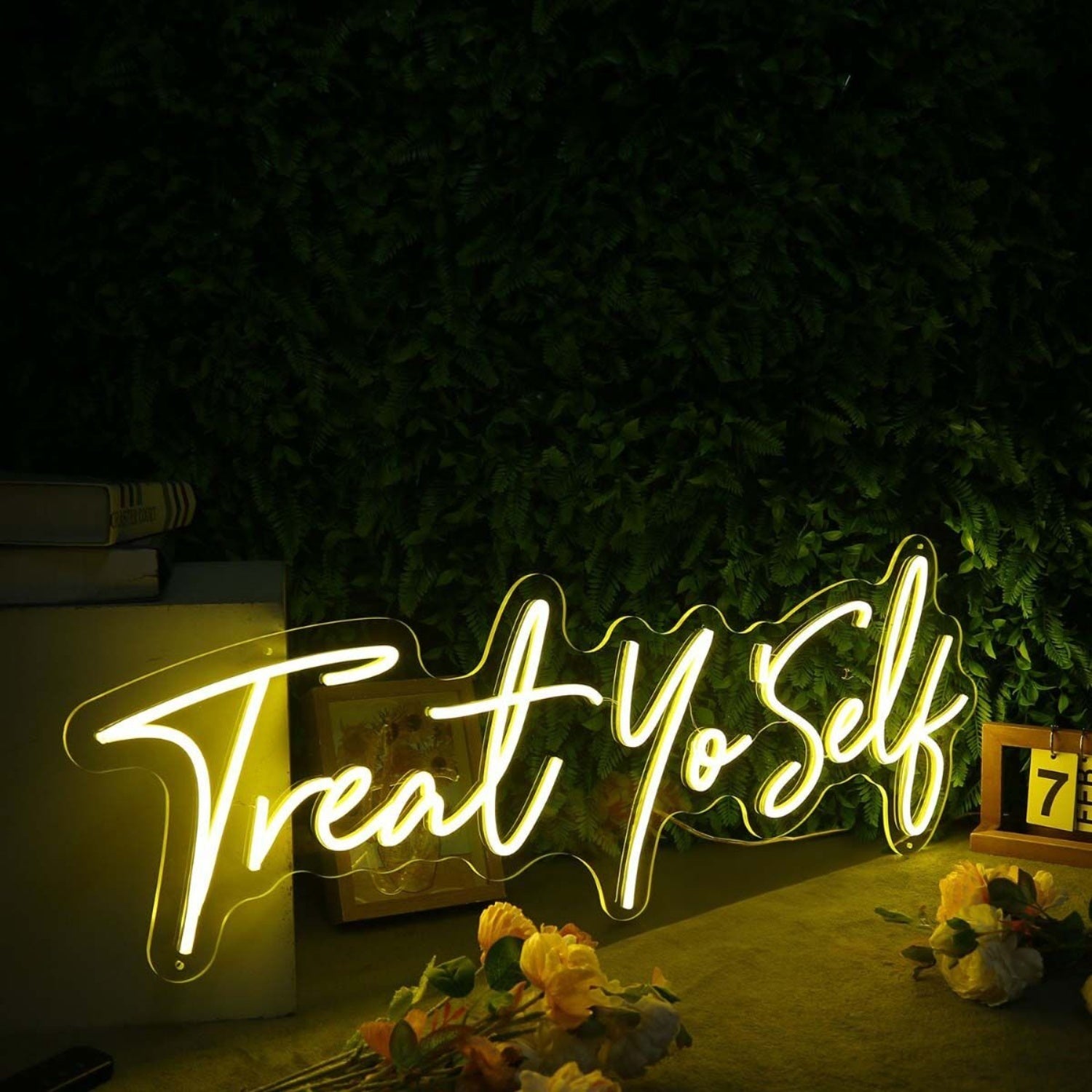 Treat Yo Self Yellow Led Neon Sign - Shineneon