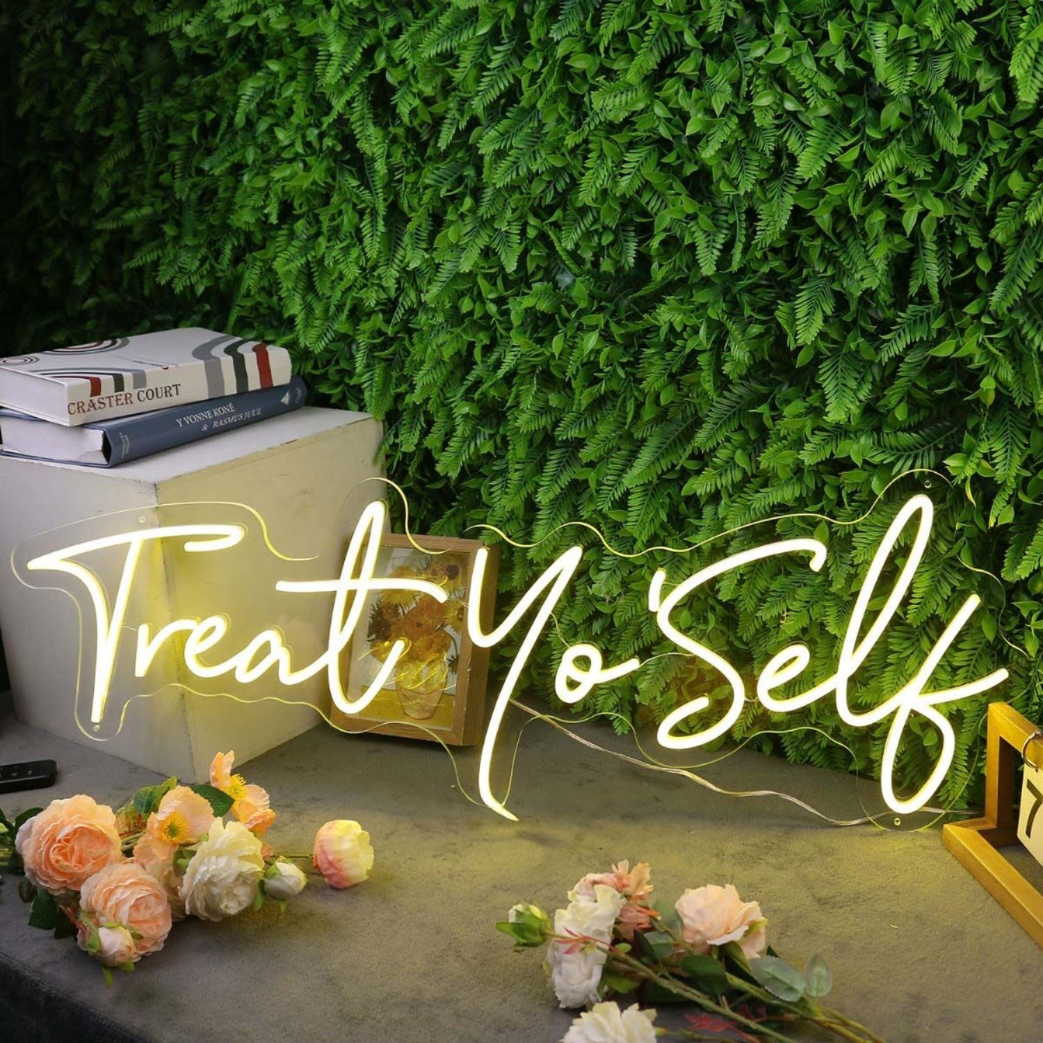 Treat Yo Self Yellow Led Neon Sign - Shineneon
