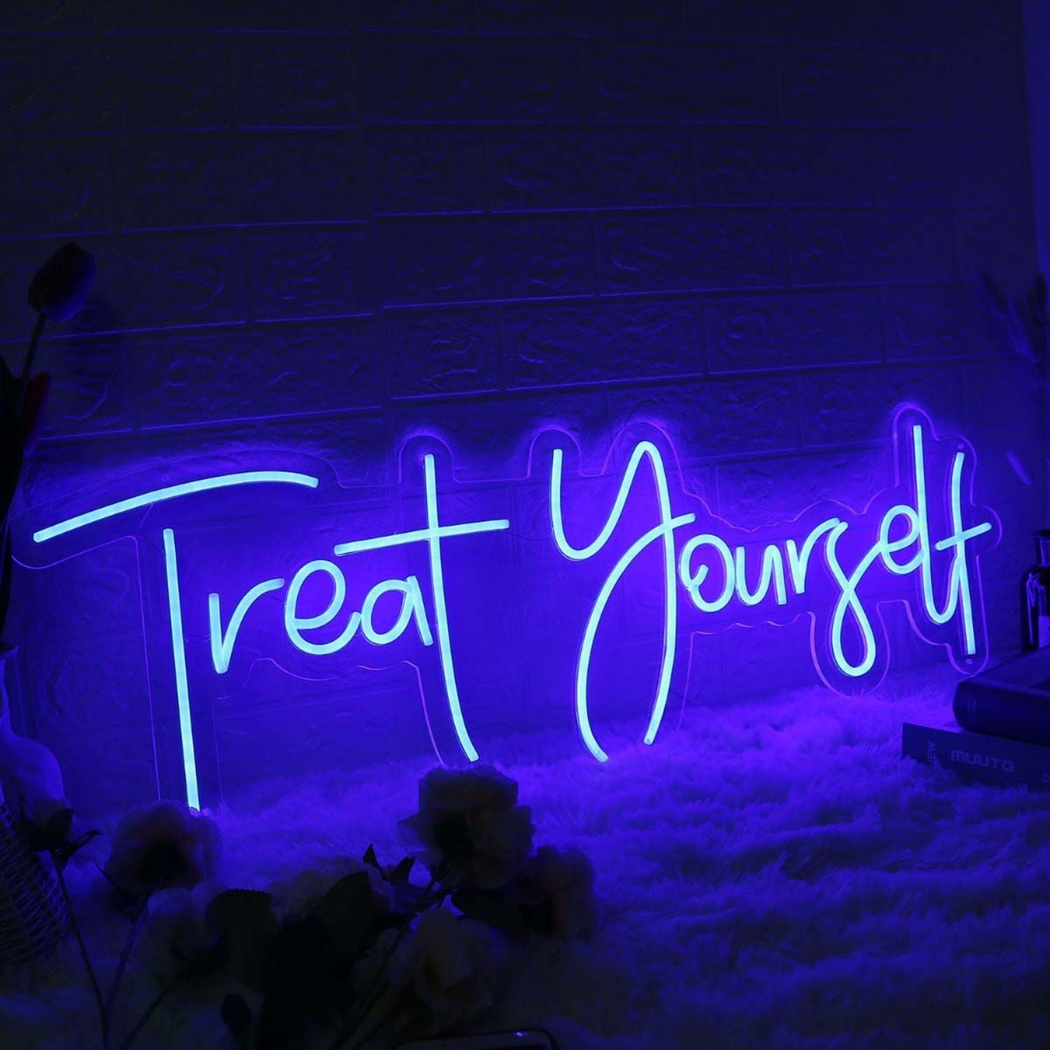 Treat Yourself Blue Neon Led Sign | Shineneon