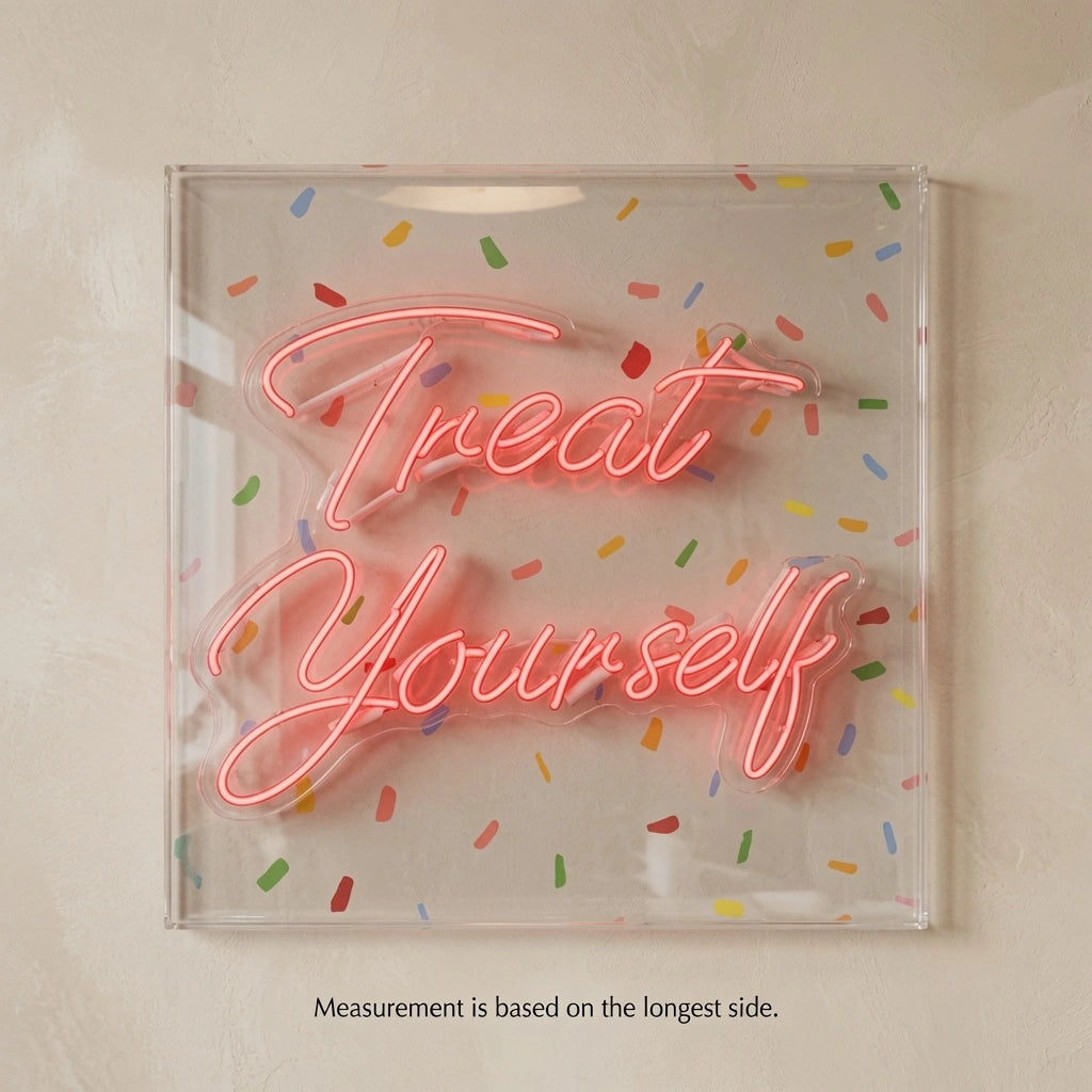 Treat Yourself LED Neon Sign Wall Decor - 04 Size Image