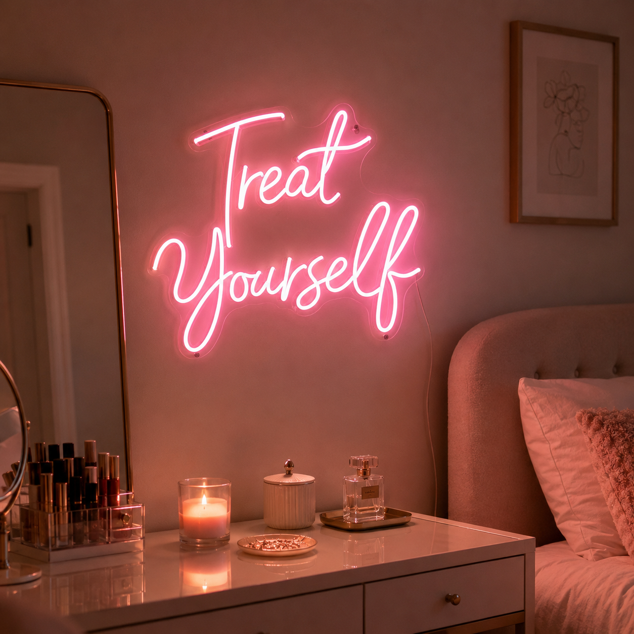 Treat Yourself LED Neon Sign Wall Neon Sign - 02 High-Converting Product Image