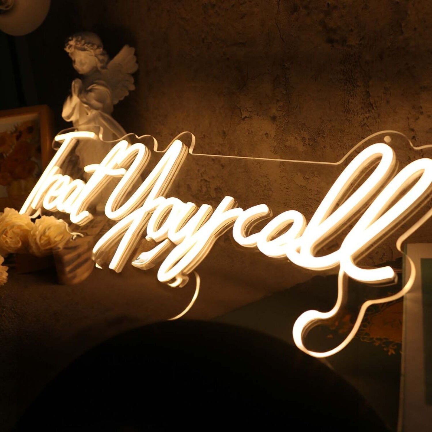 Treat Yourself Yellow Led Neon Sign - Shineneon