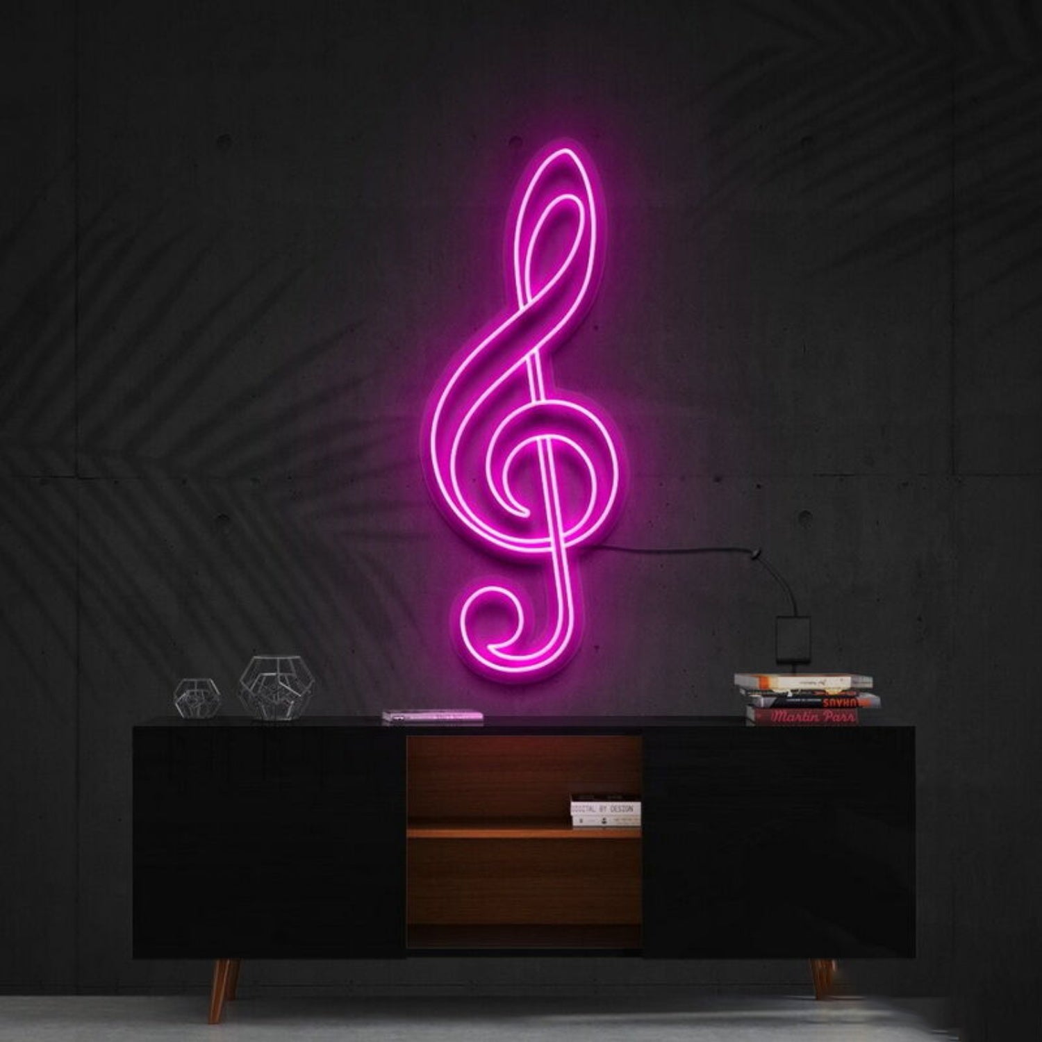 Treble Clef Led Neon Sign For Music Lovers And Studios | Shineneon
