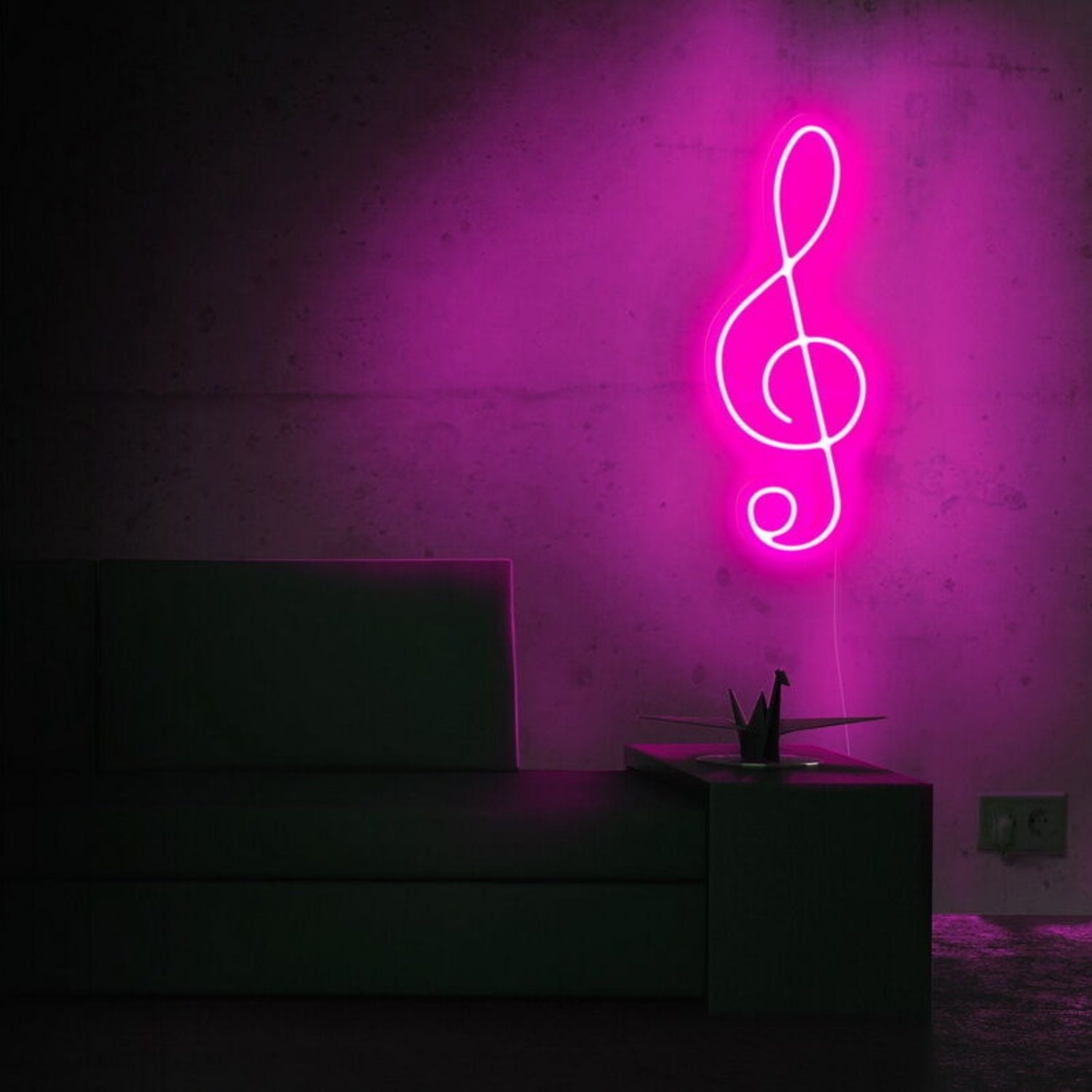 Treble Clef Musical Note Led Neon Sign Music Lovers | Shineneon
