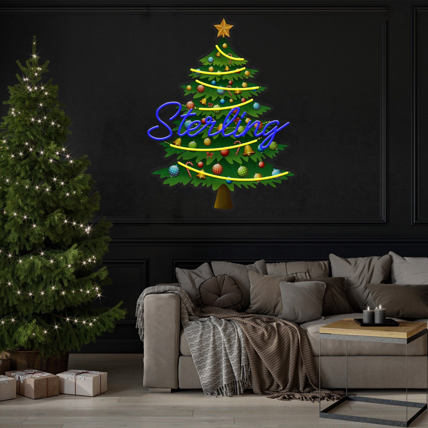 Tree Topper For Christmas Tree Led Uv Neon Sign Christmas Decor | Shineneon