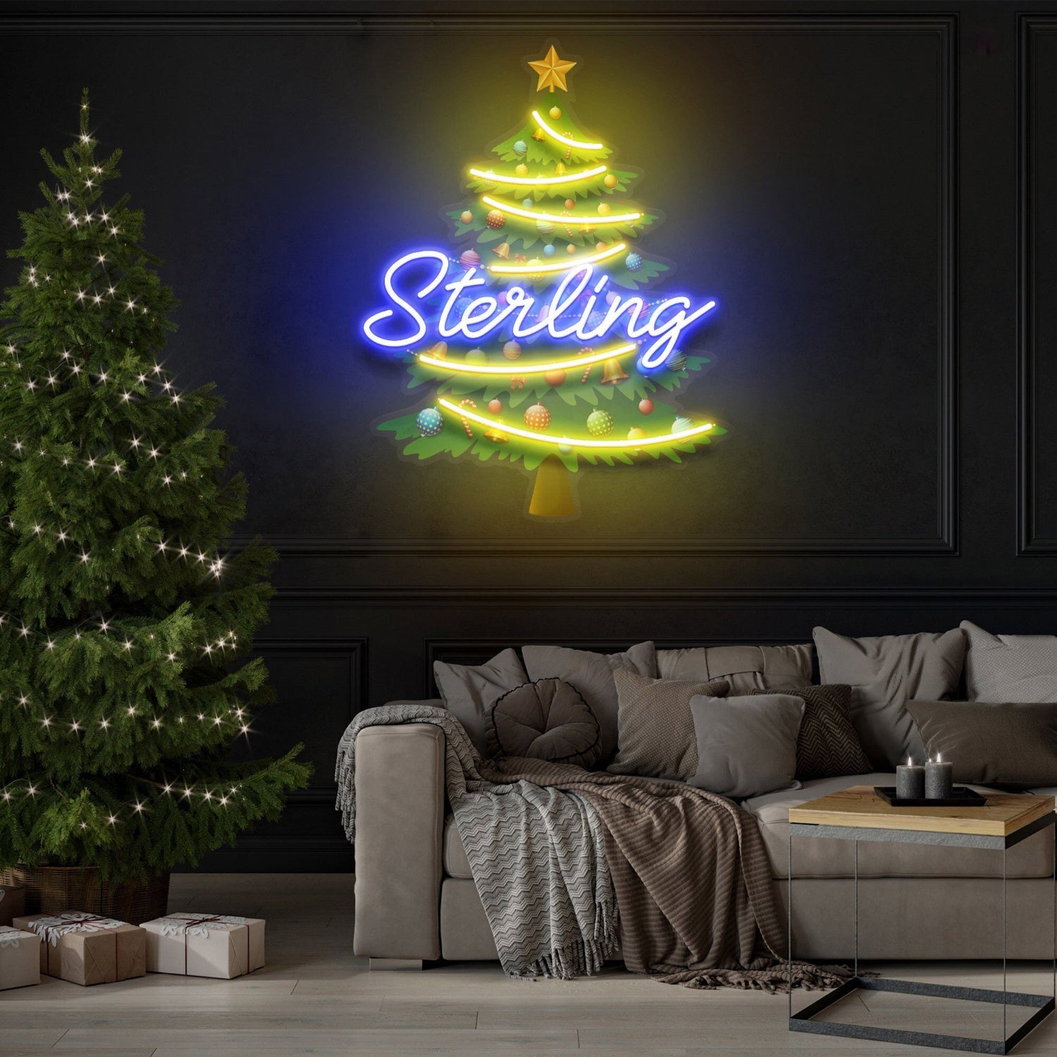 Tree Topper For Christmas Tree Led Uv Neon Sign Christmas Decor | Shineneon