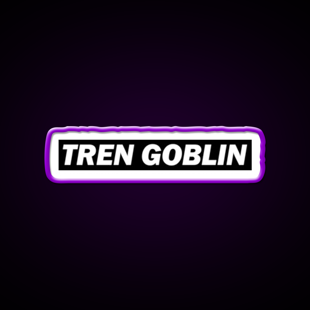 Tren Goblin Funny Sarcastic Fitness Gym Fitness Led Neon Sign Rgb Color