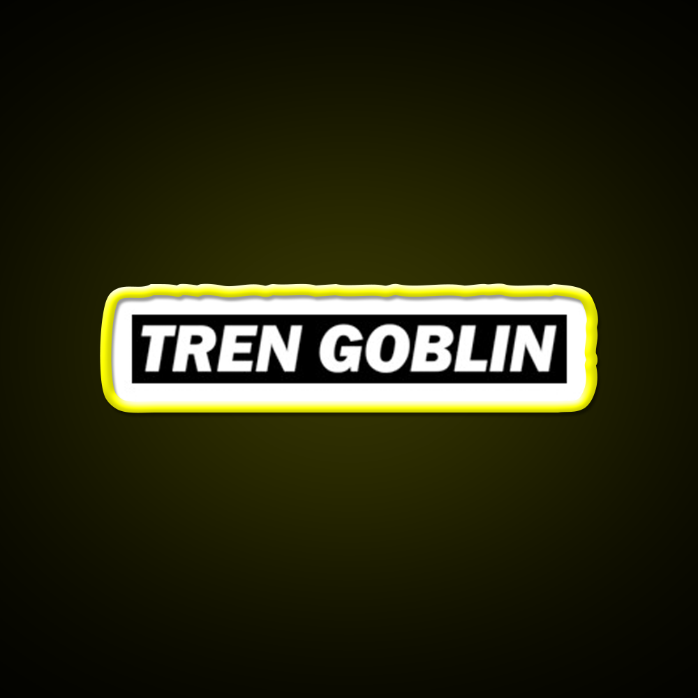 Tren Goblin Funny Sarcastic Fitness Gym Fitness Led Neon Sign Rgb Color
