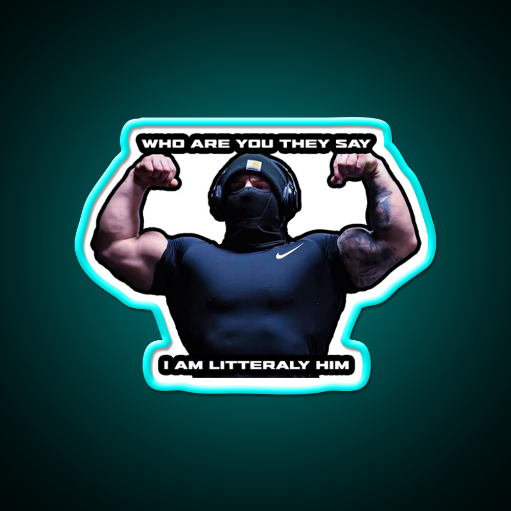 Tren Twins Him Gym Fitness Led Neon Sign Rgb Color