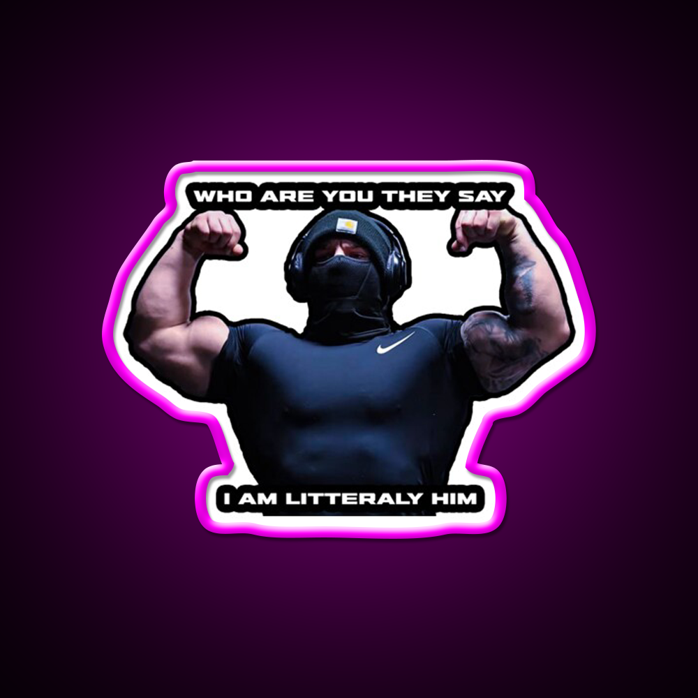 Tren Twins Him Gym Fitness Led Neon Sign Rgb Color