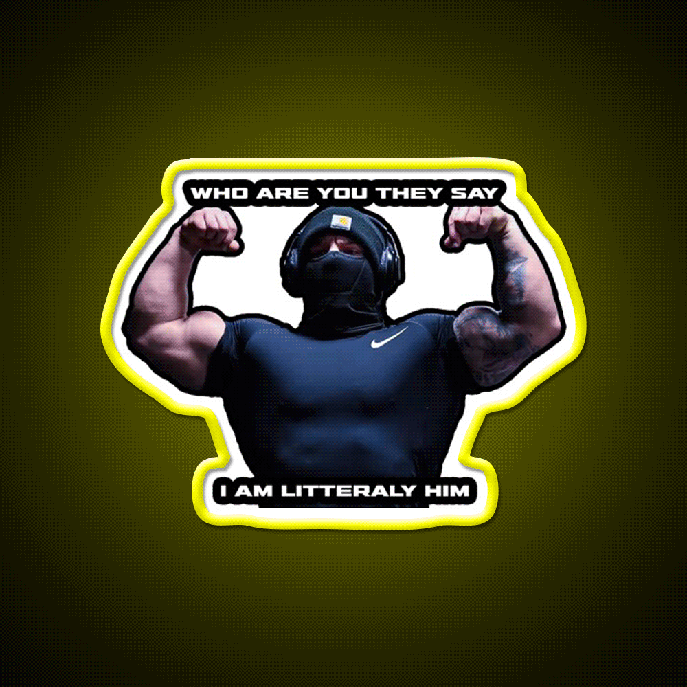 Tren Twins Him Gym Fitness Led Neon Sign Rgb Color