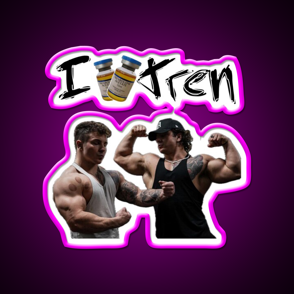 Tren Twins Trenbolone Gym Fitness Led Neon Sign Rgb Color