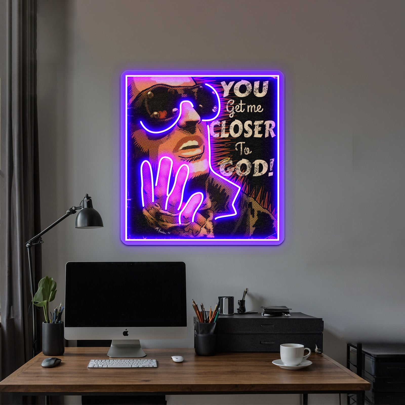 Trent Reznor Nin Closer Parody Pop Artwork Personalized Neon Signs | Shineneon