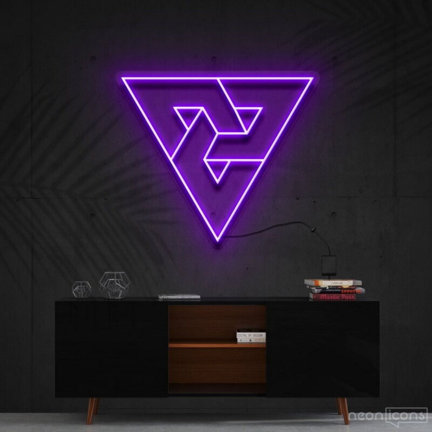 Triangles Led Neon Sign Fmodern And Geometric Decor - Shineneon