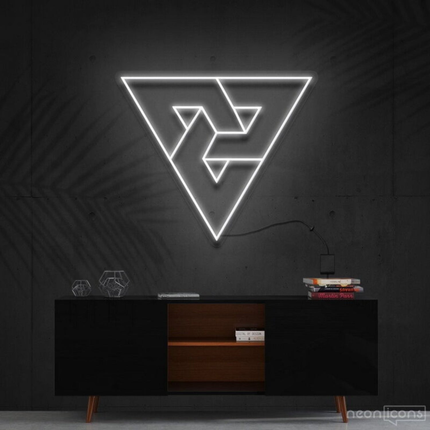 Triangles Led Neon Sign Fmodern And Geometric Decor - Shineneon