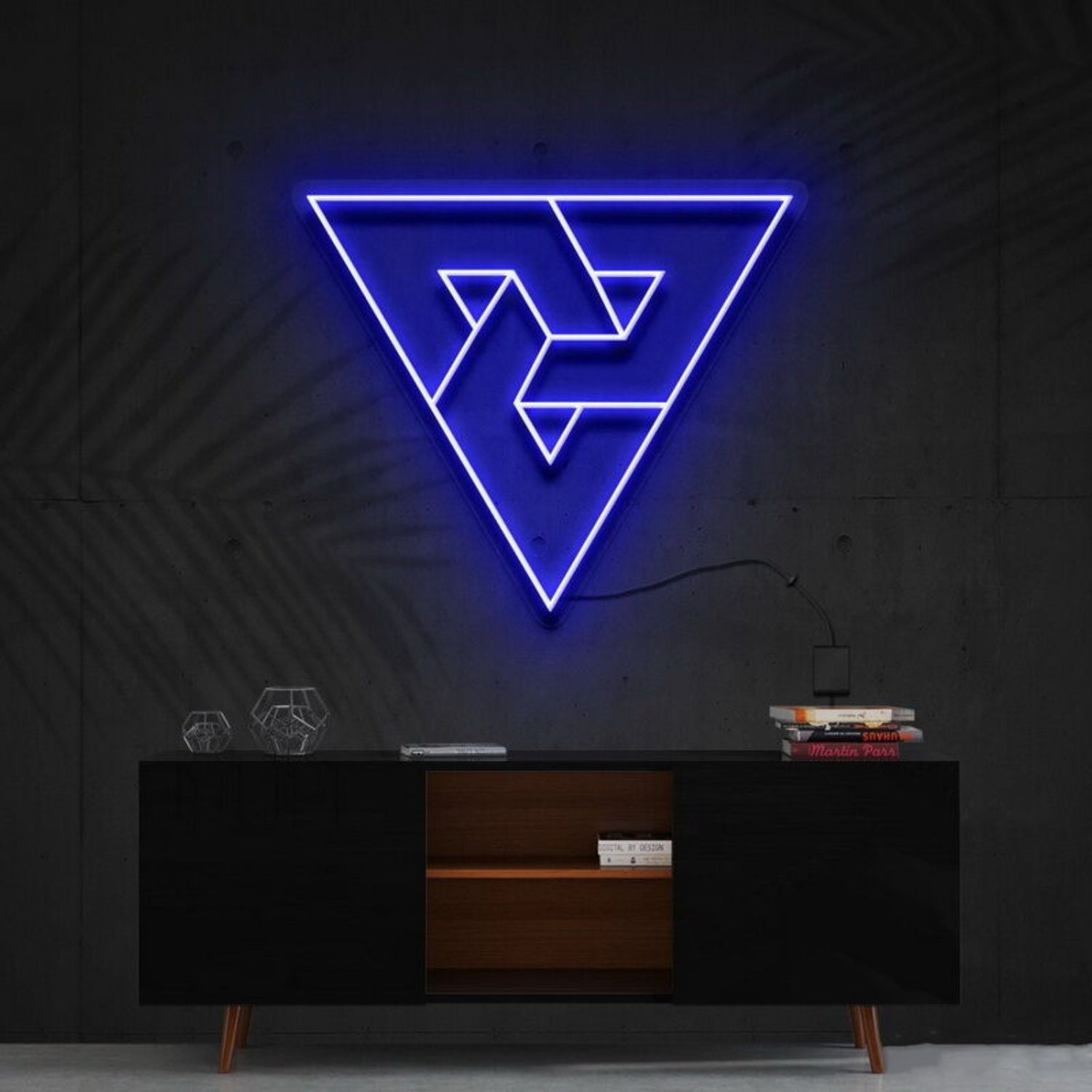 Triangles Led Neon Sign Fmodern And Geometric Decor - Shineneon