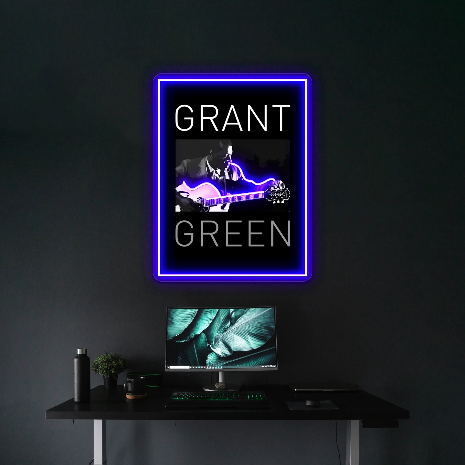 Tribute To Grant Green Bw1 Wall Artwork Neon Signs | Shineneon