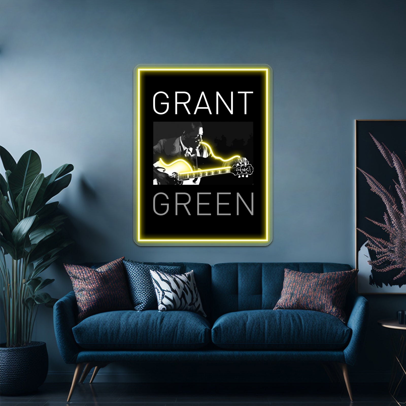 Tribute To Grant Green Bw1 Wall Artwork Neon Signs | Shineneon