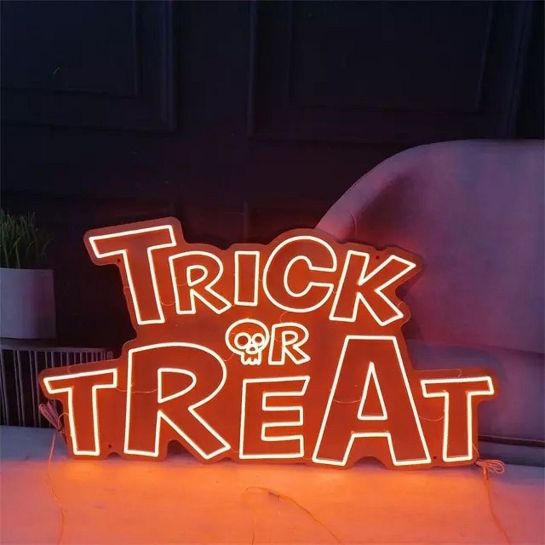 Trick Or Treat Led Sign Business Neon Signs - Shineneon