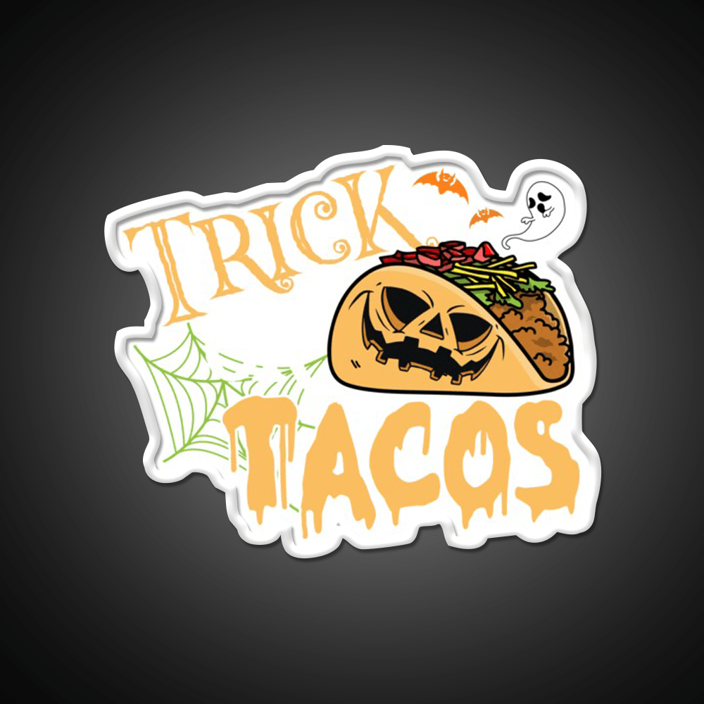 Trick Or Treat Taco Halloween Taco Led Neon Sign Rgb Color - Shineneon